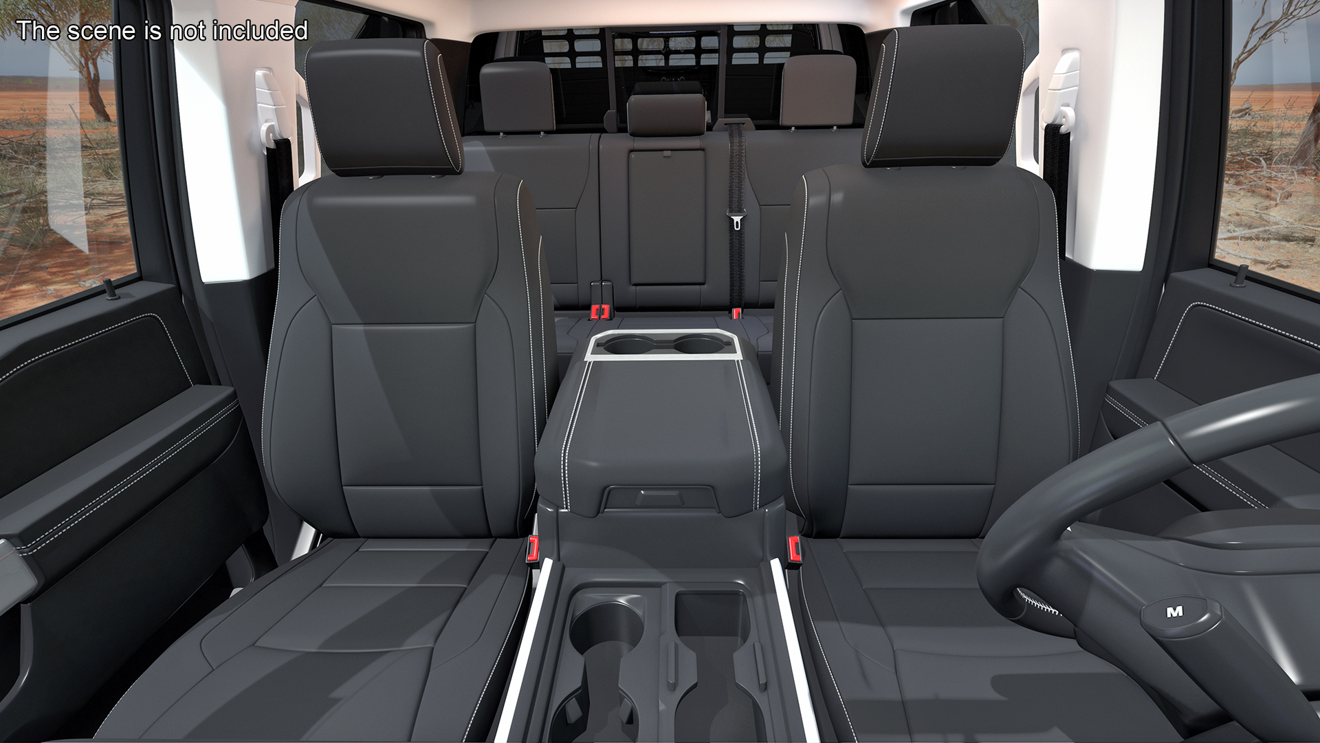 3D Ford Super Duty F-550 Lariat Silver Metallic Rigged