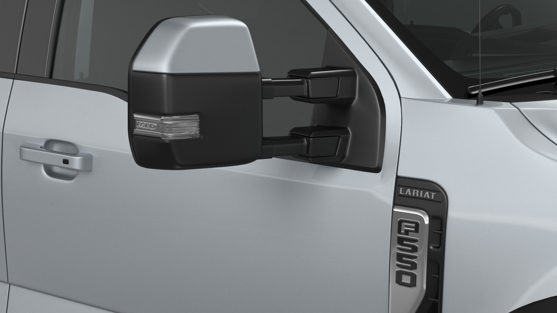 3D Ford Super Duty F-550 Lariat Silver Metallic Rigged