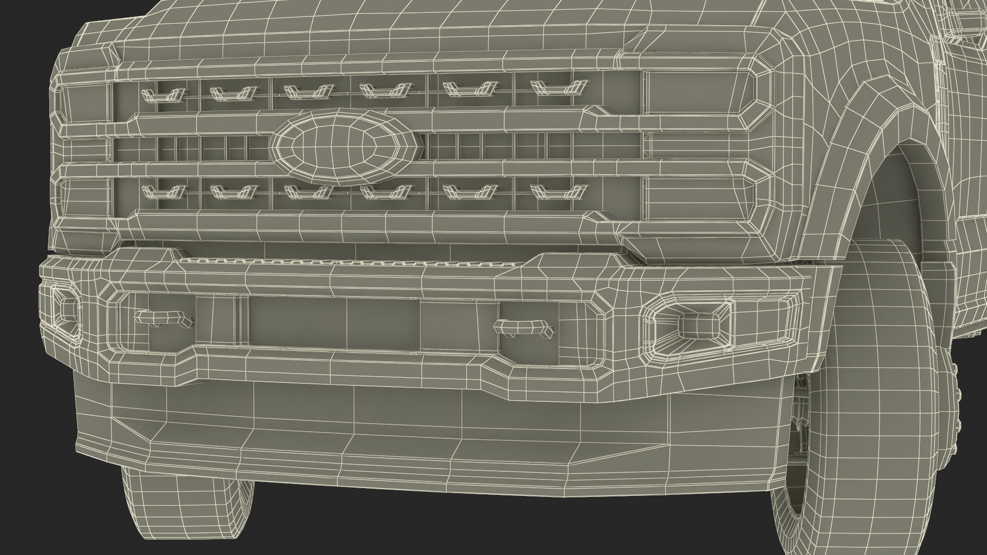 3D Ford Super Duty F-550 Lariat Silver Metallic Rigged