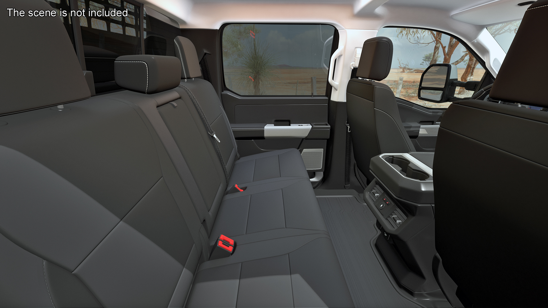 3D Ford Super Duty F-550 Lariat Silver Metallic Rigged