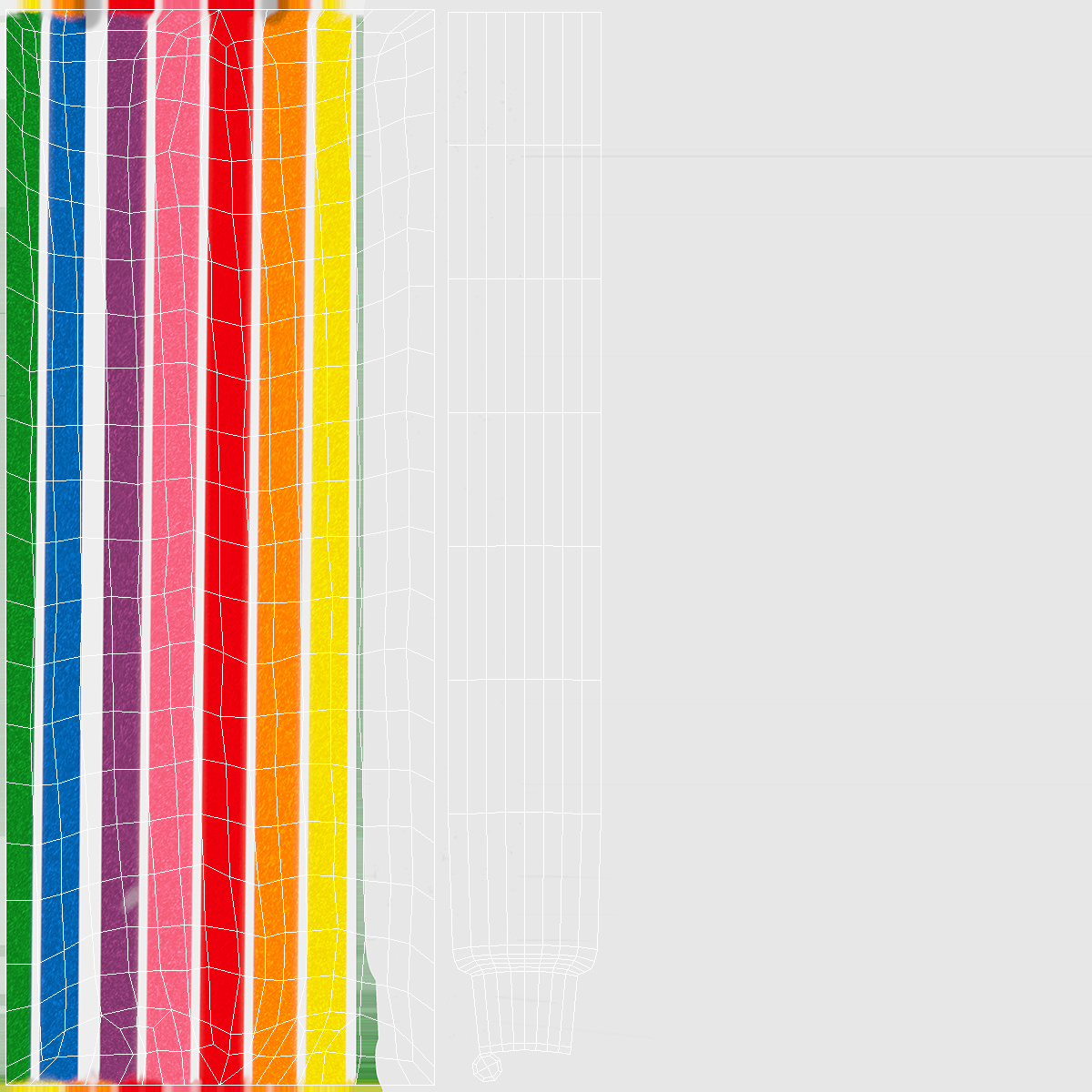 3D Rainbow Twist Lollipop Set