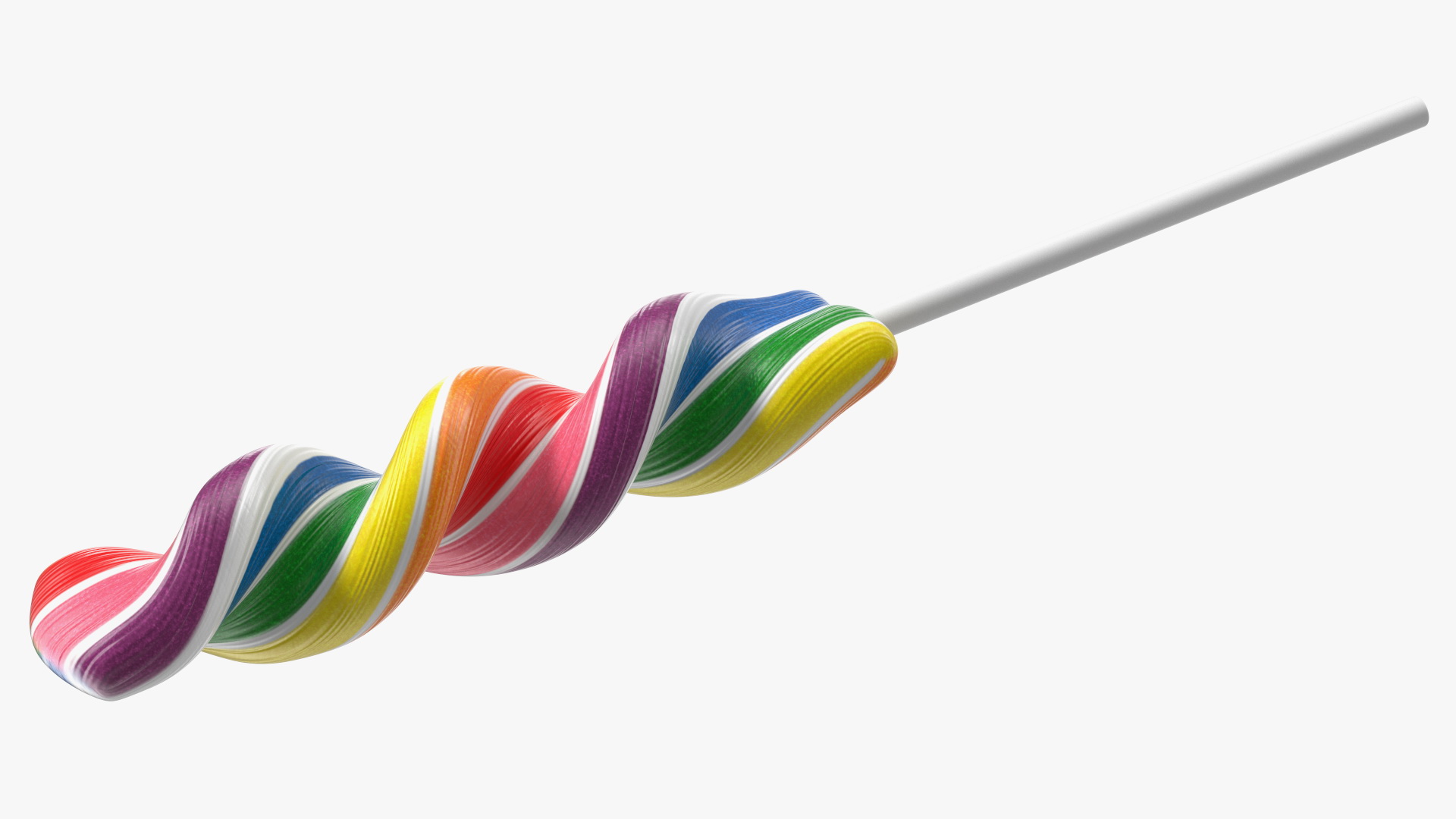 3D Rainbow Twist Lollipop Set