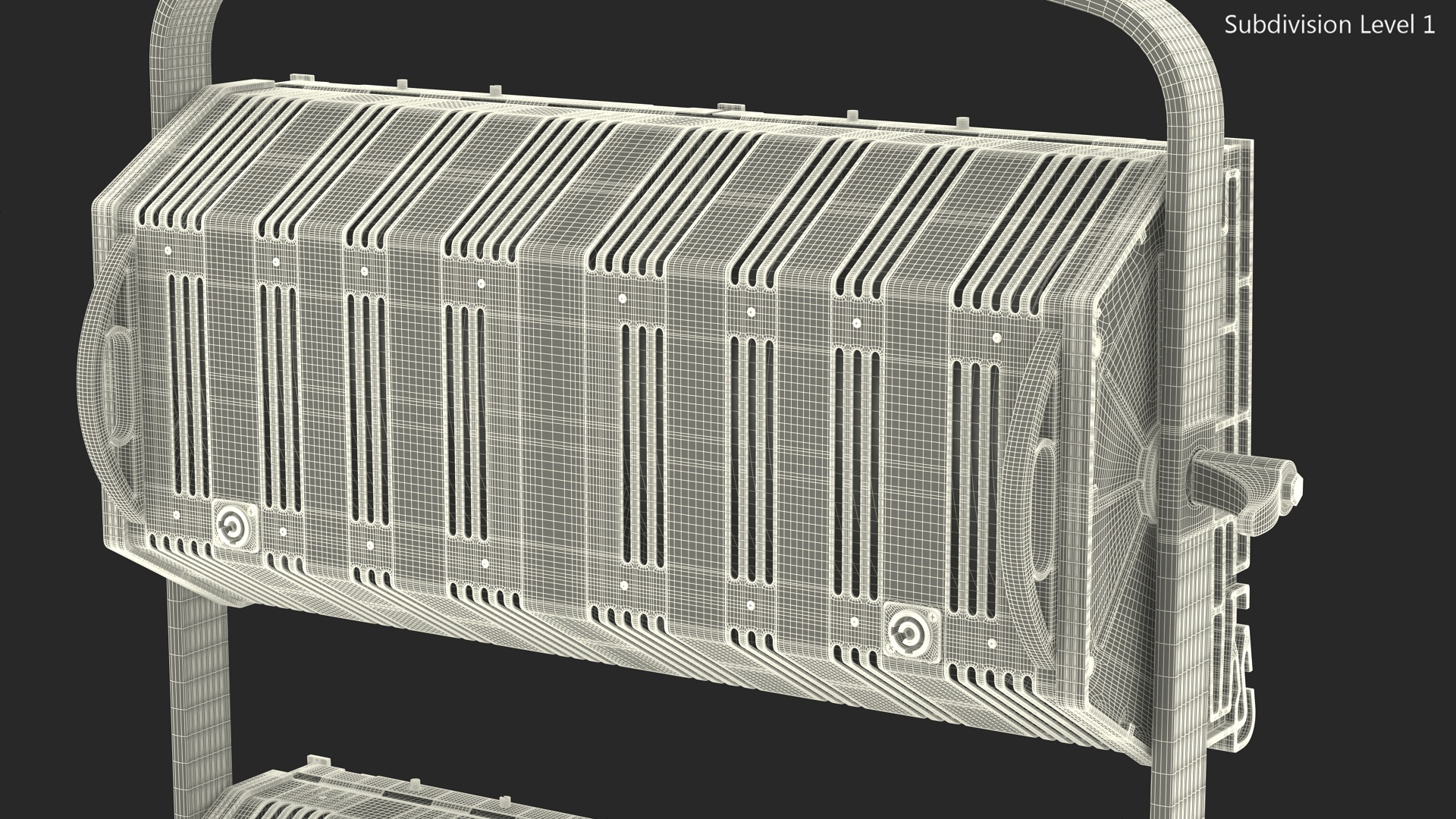 3D Flood Light 4 Cube model