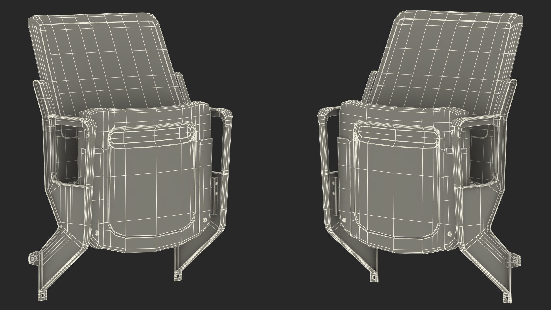 3D Plastic Stadium Seat Wall Mount
