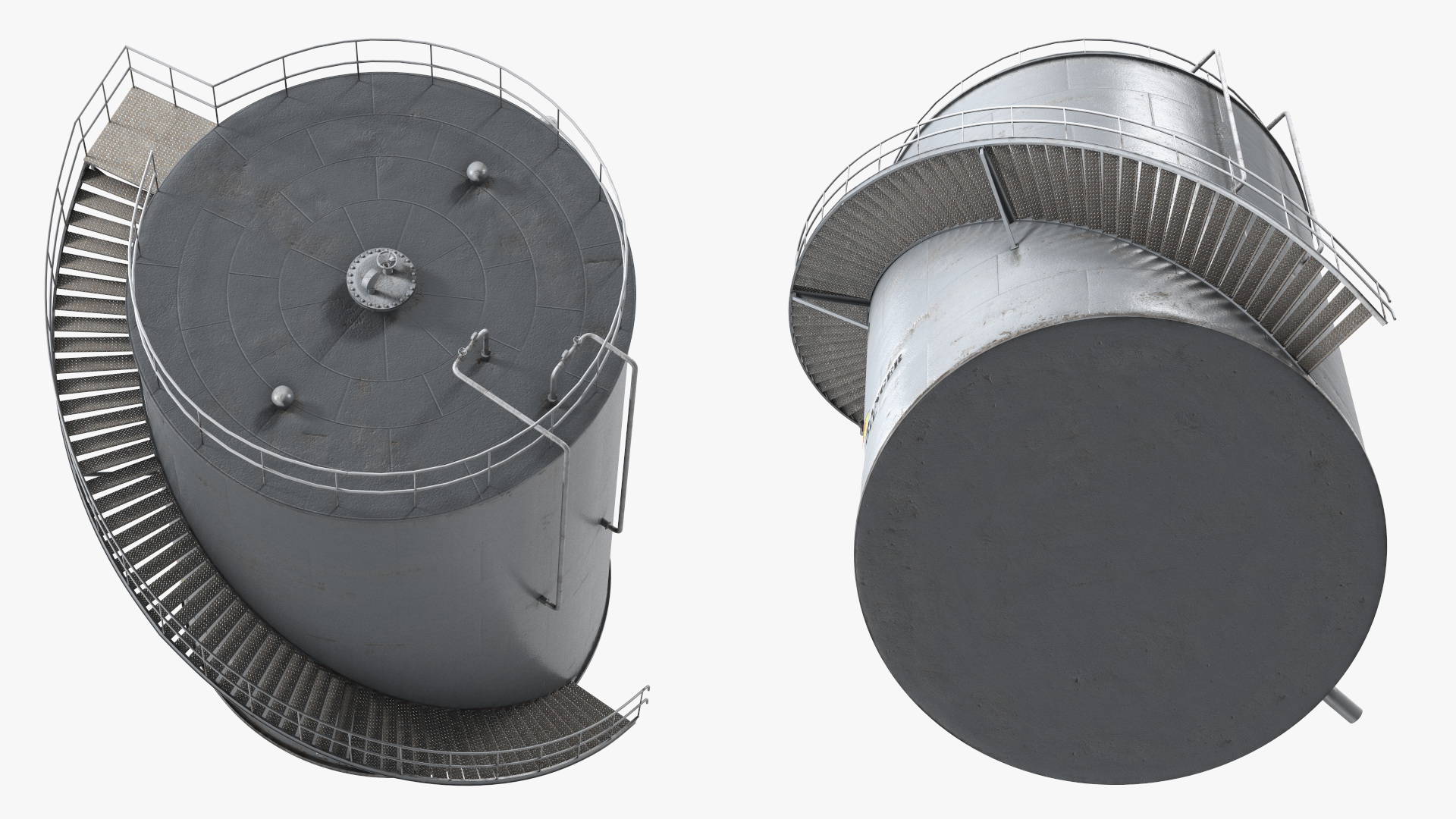 Crude Oil Storage Tank 3D
