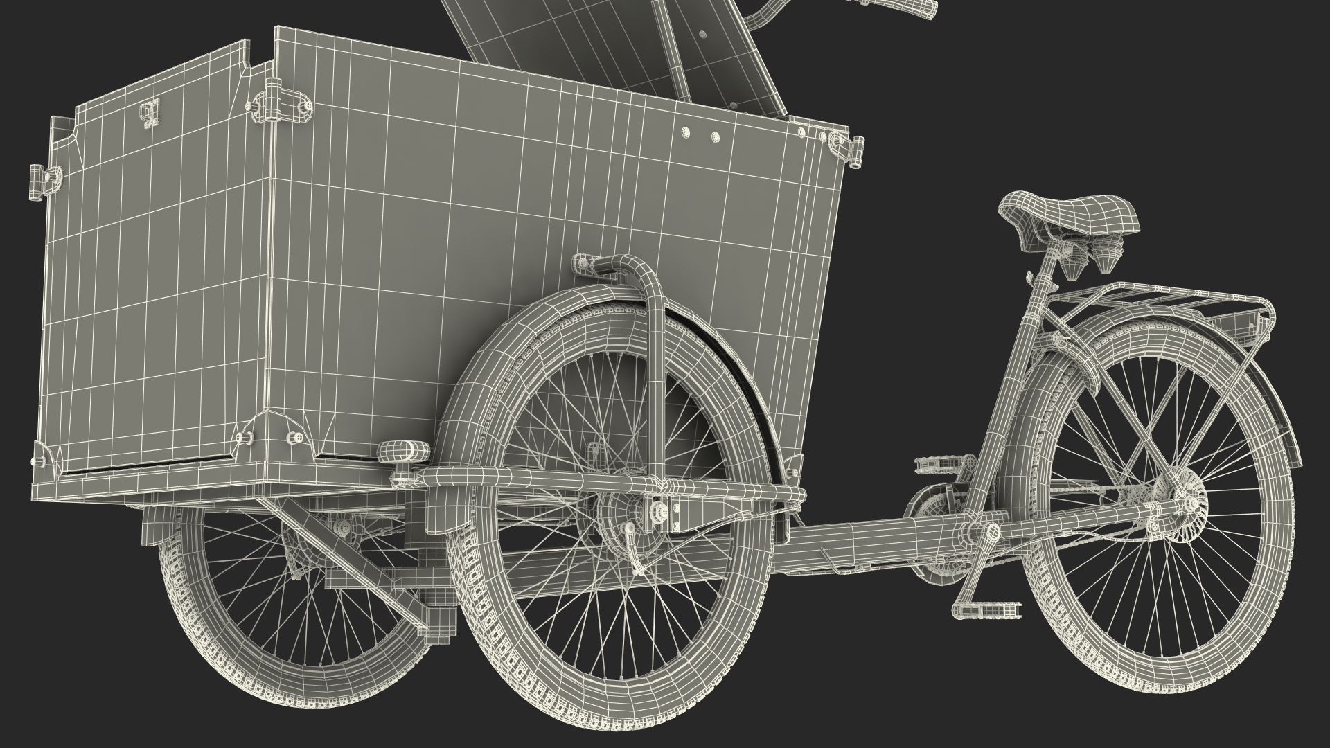3D model Cargo Bike Generic Rigged