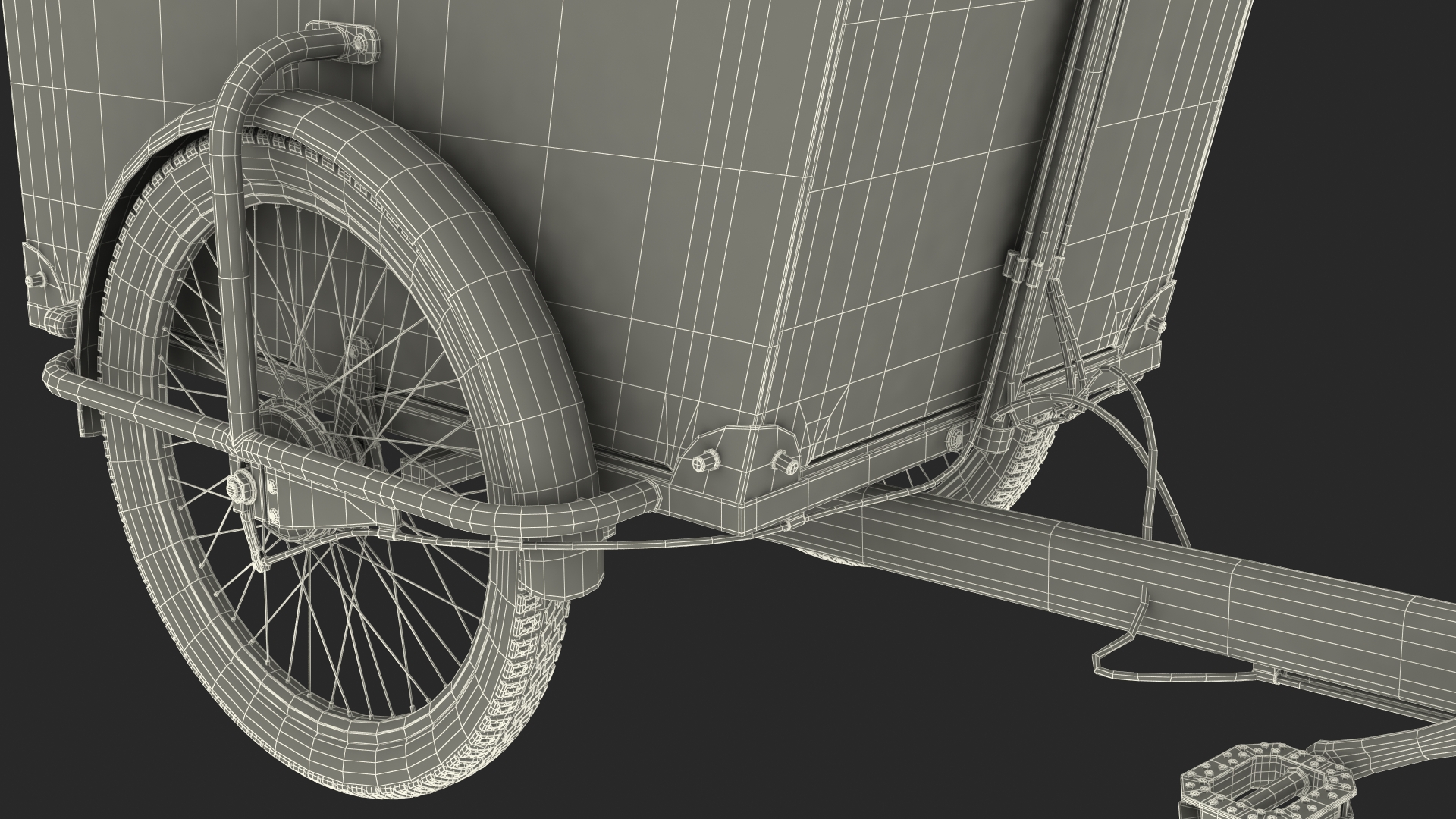 3D model Cargo Bike Generic Rigged