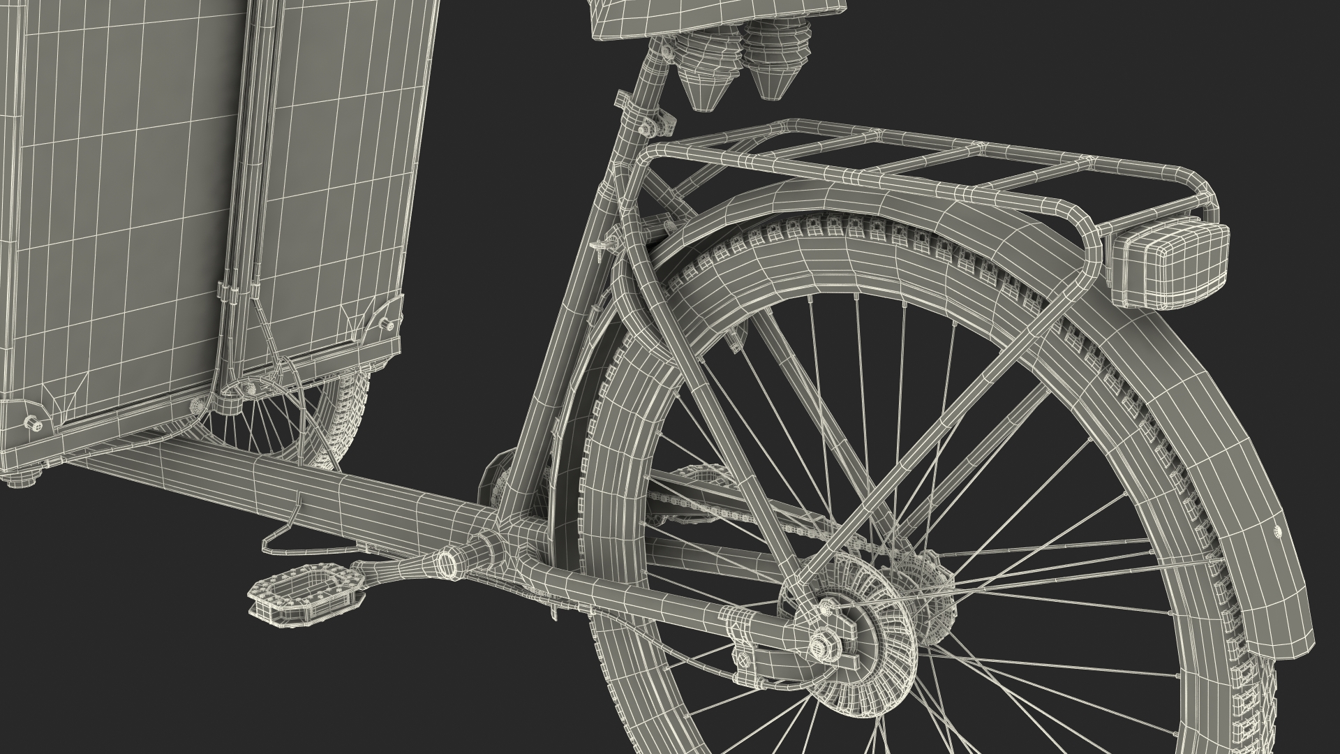3D model Cargo Bike Generic Rigged