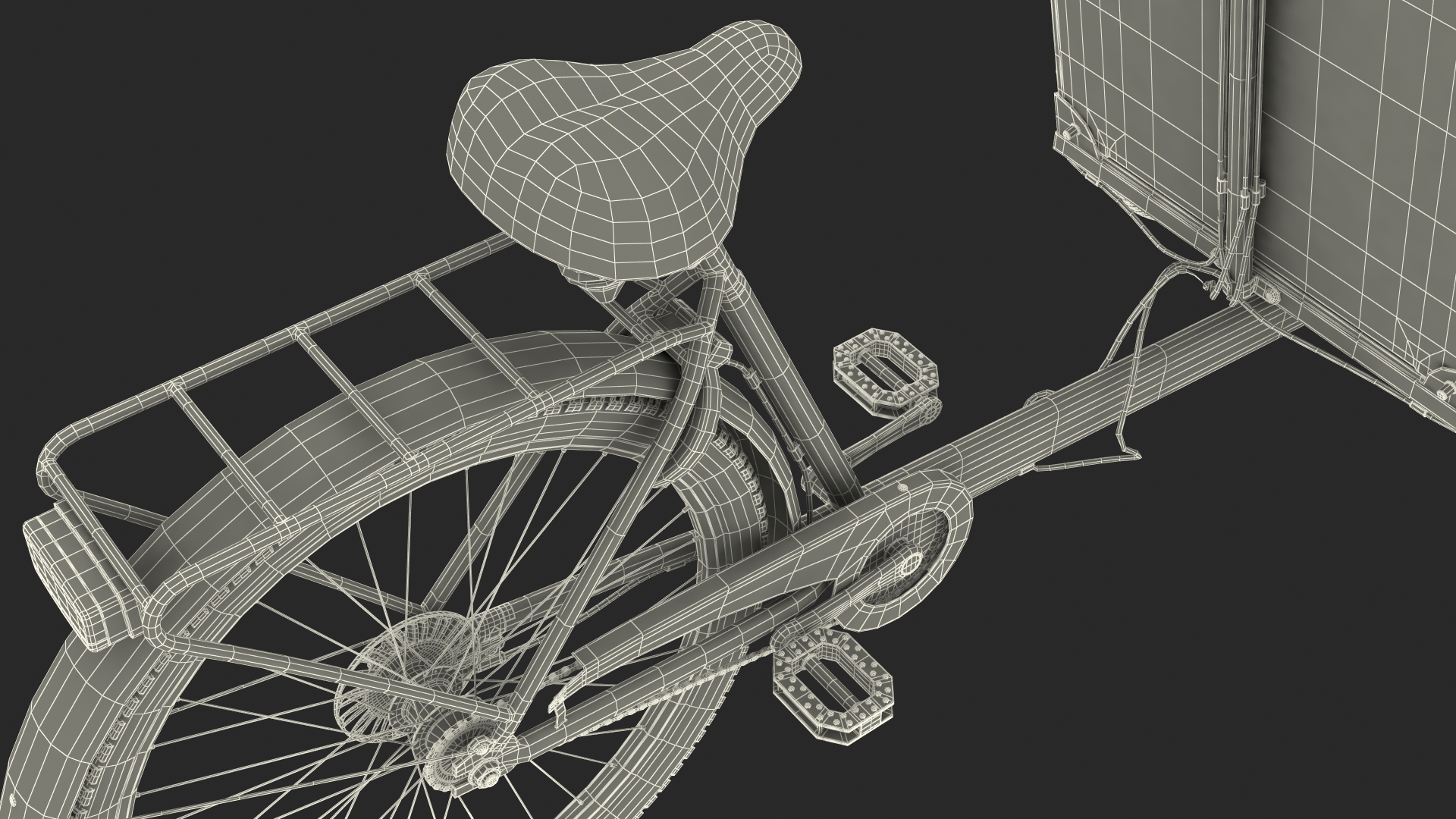 3D model Cargo Bike Generic Rigged