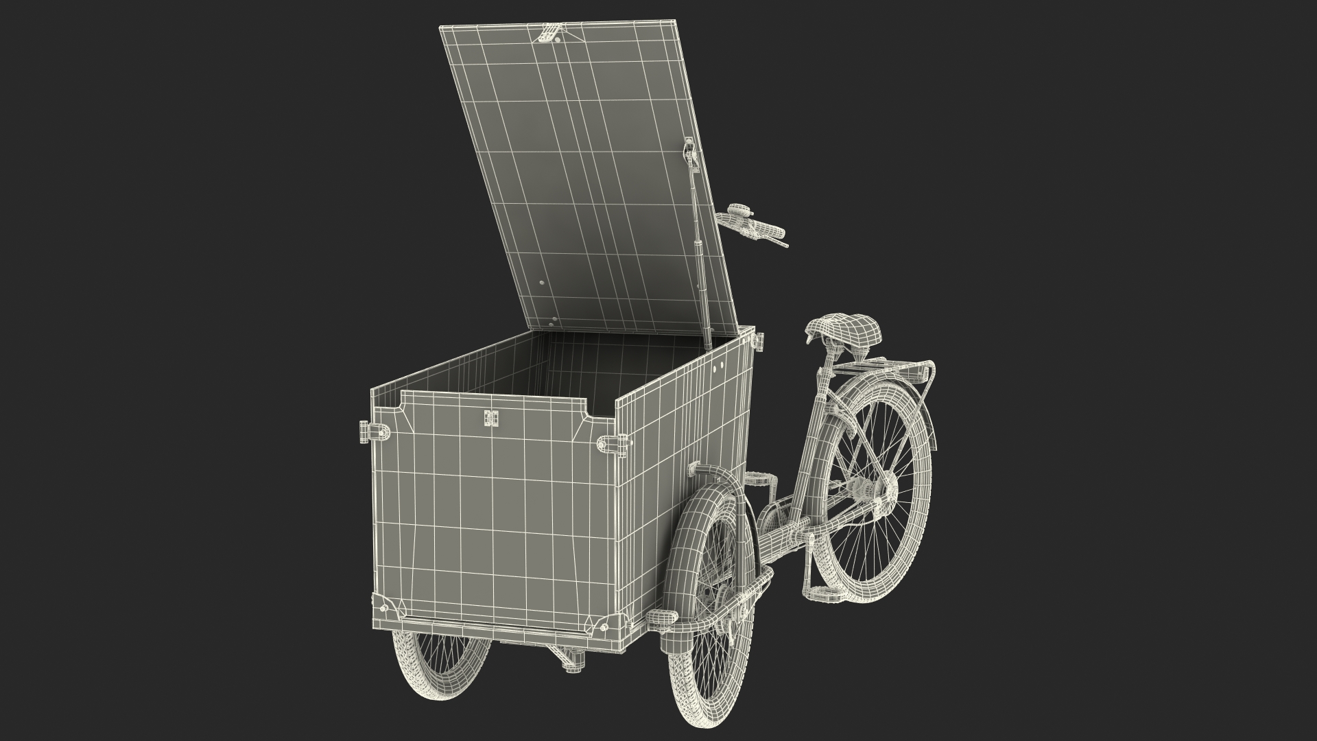 3D model Cargo Bike Generic Rigged