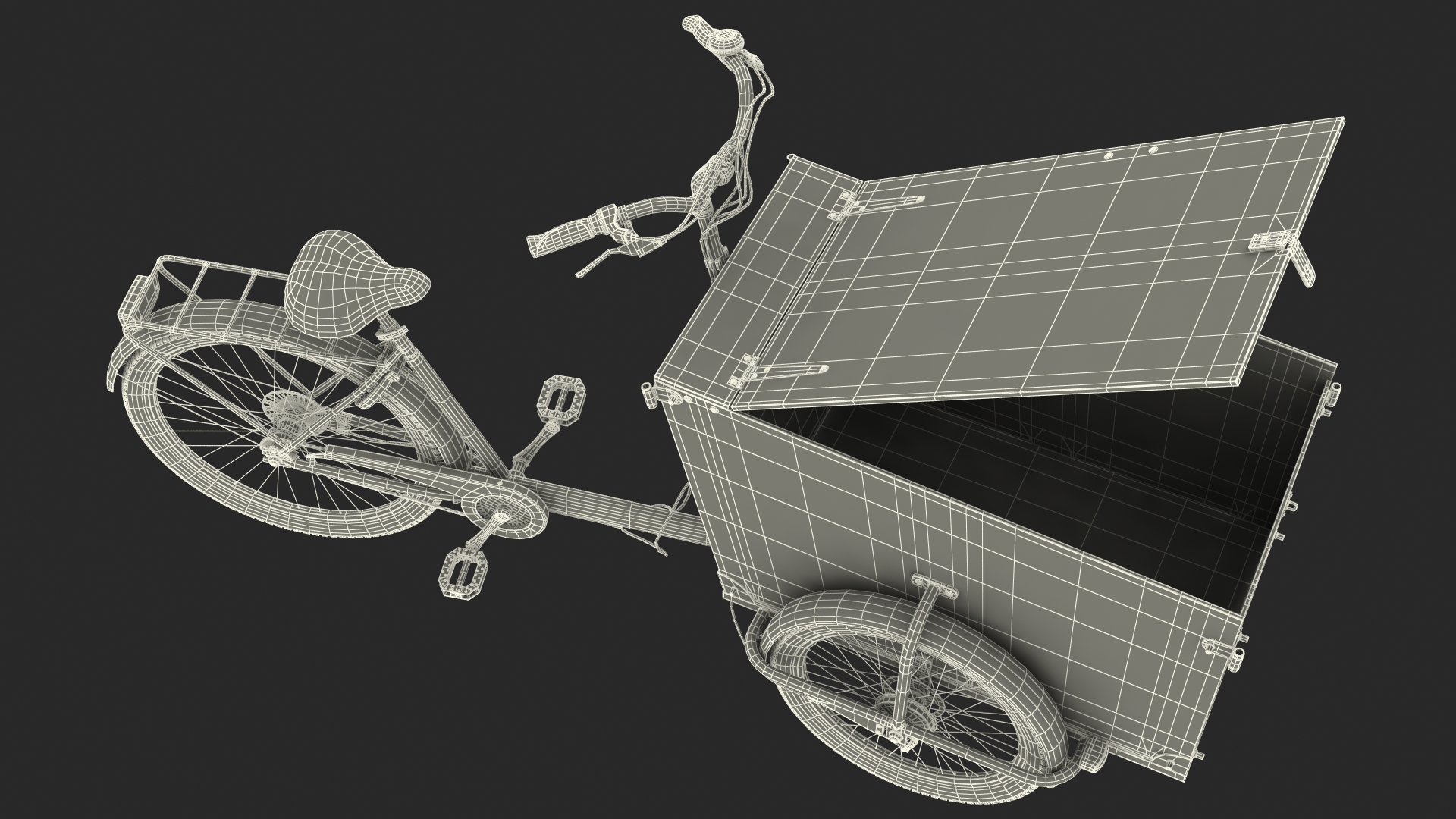 3D model Cargo Bike Generic Rigged