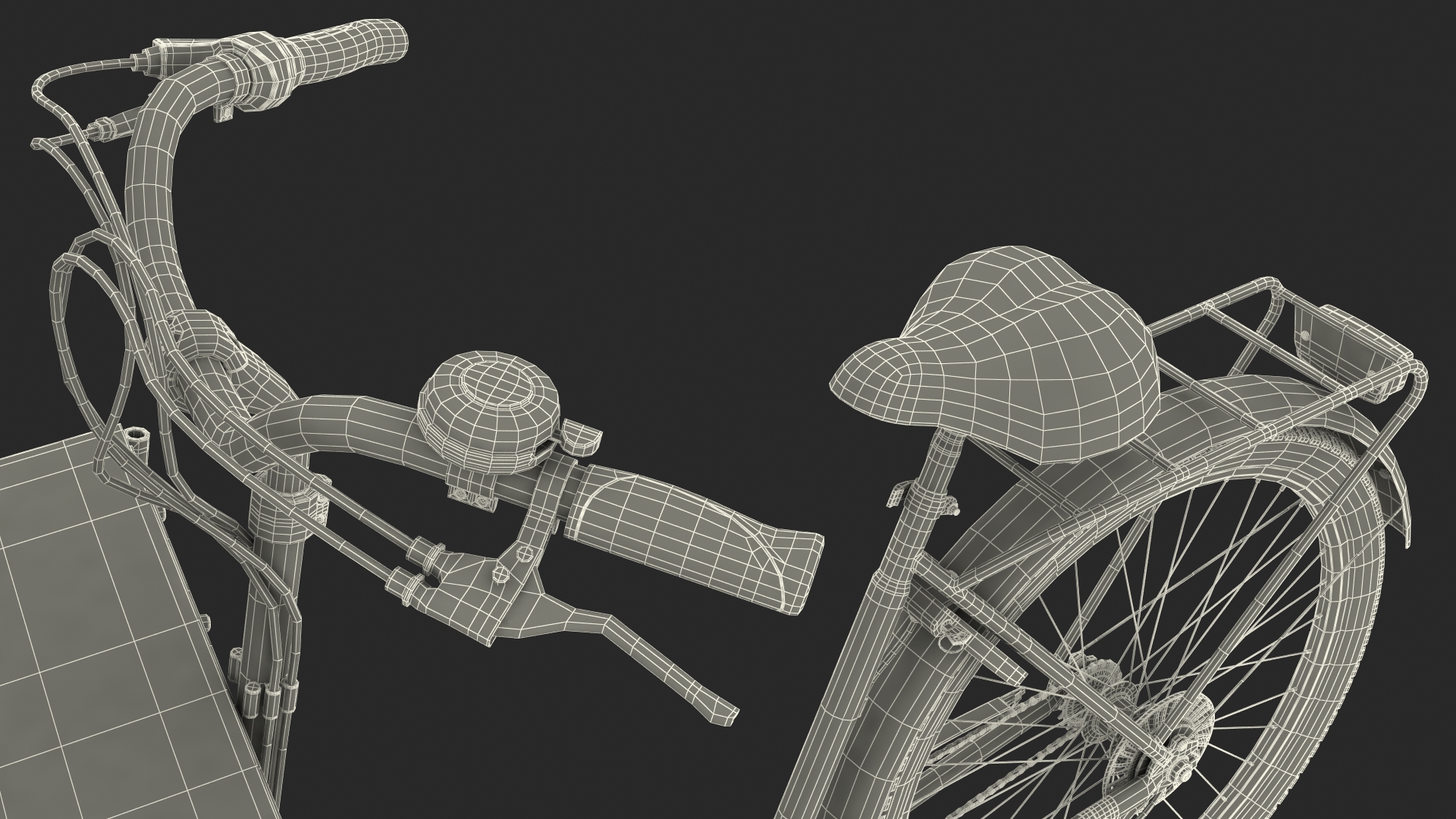 3D model Cargo Bike Generic Rigged