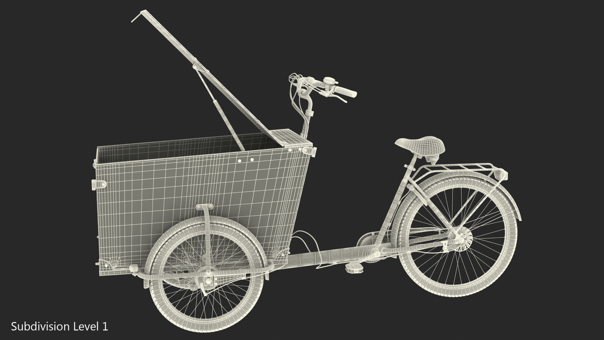 3D model Cargo Bike Generic Rigged