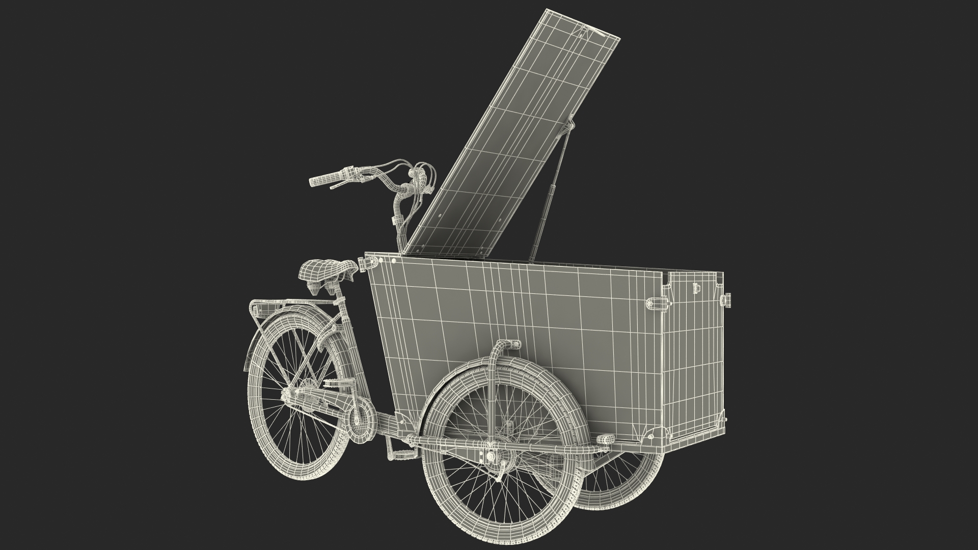 3D model Cargo Bike Generic Rigged