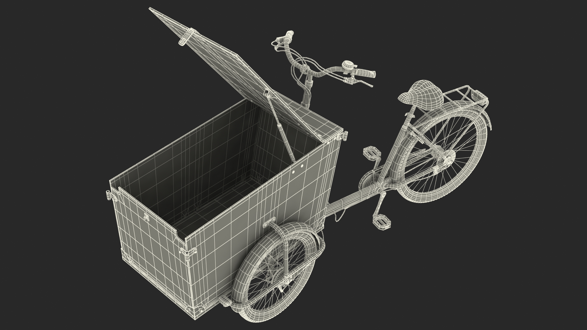 3D model Cargo Bike Generic Rigged