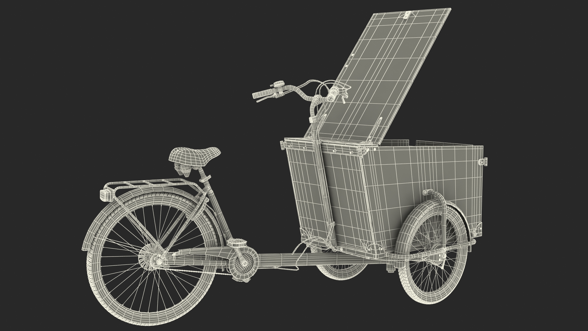 3D model Cargo Bike Generic Rigged