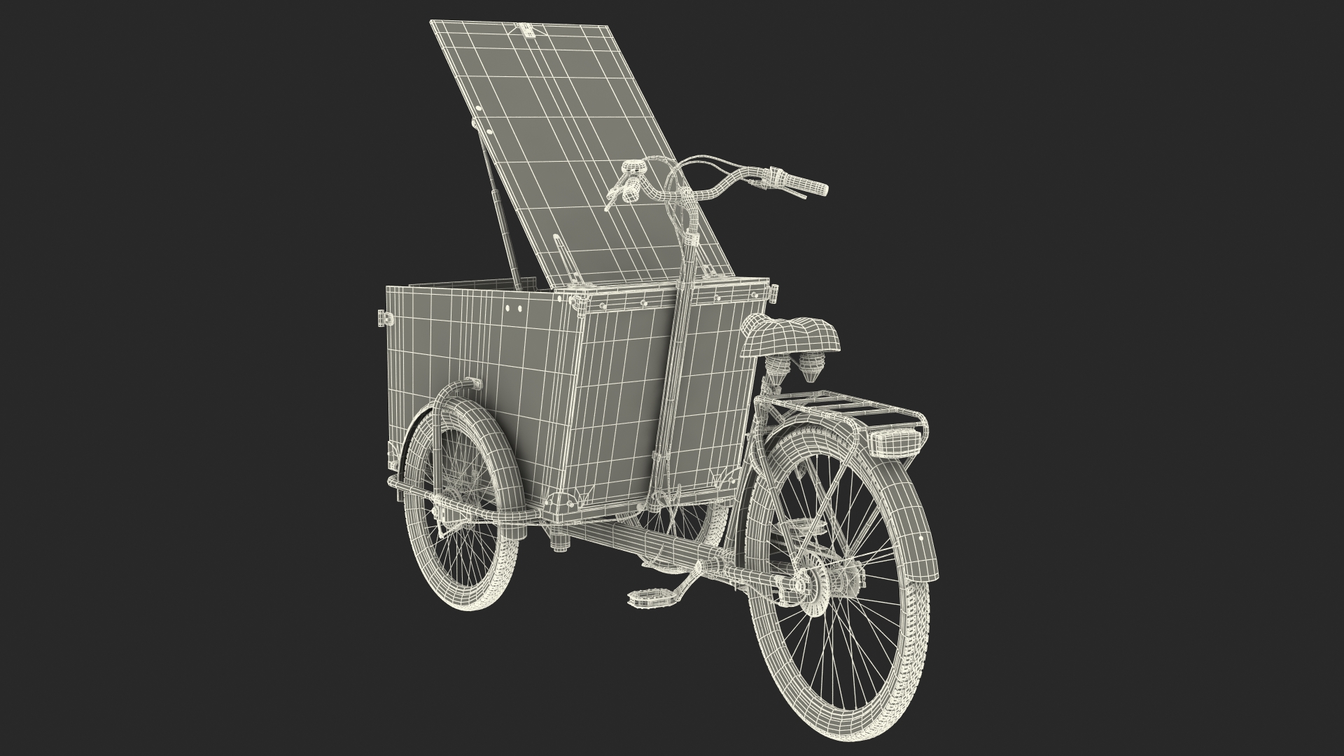 3D model Cargo Bike Generic Rigged