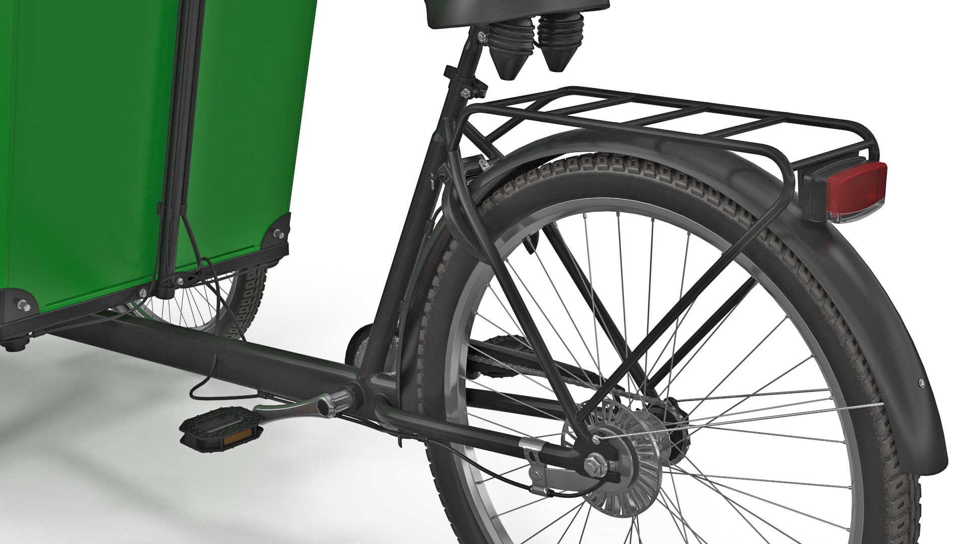 3D model Cargo Bike Generic Rigged
