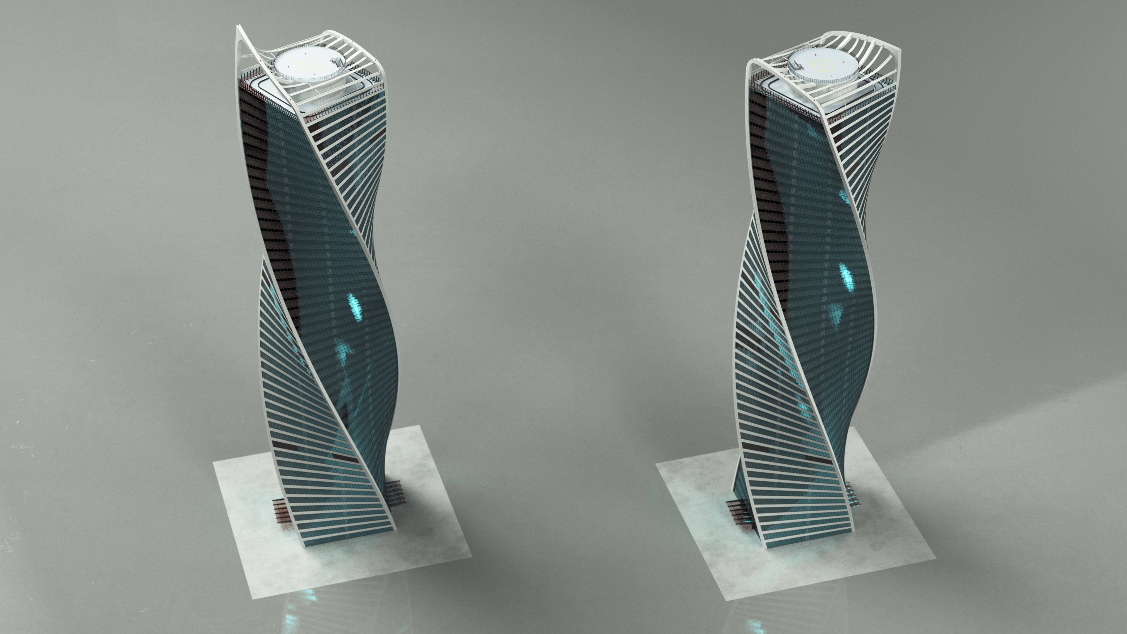 Moscow City Evolution Tower 3D