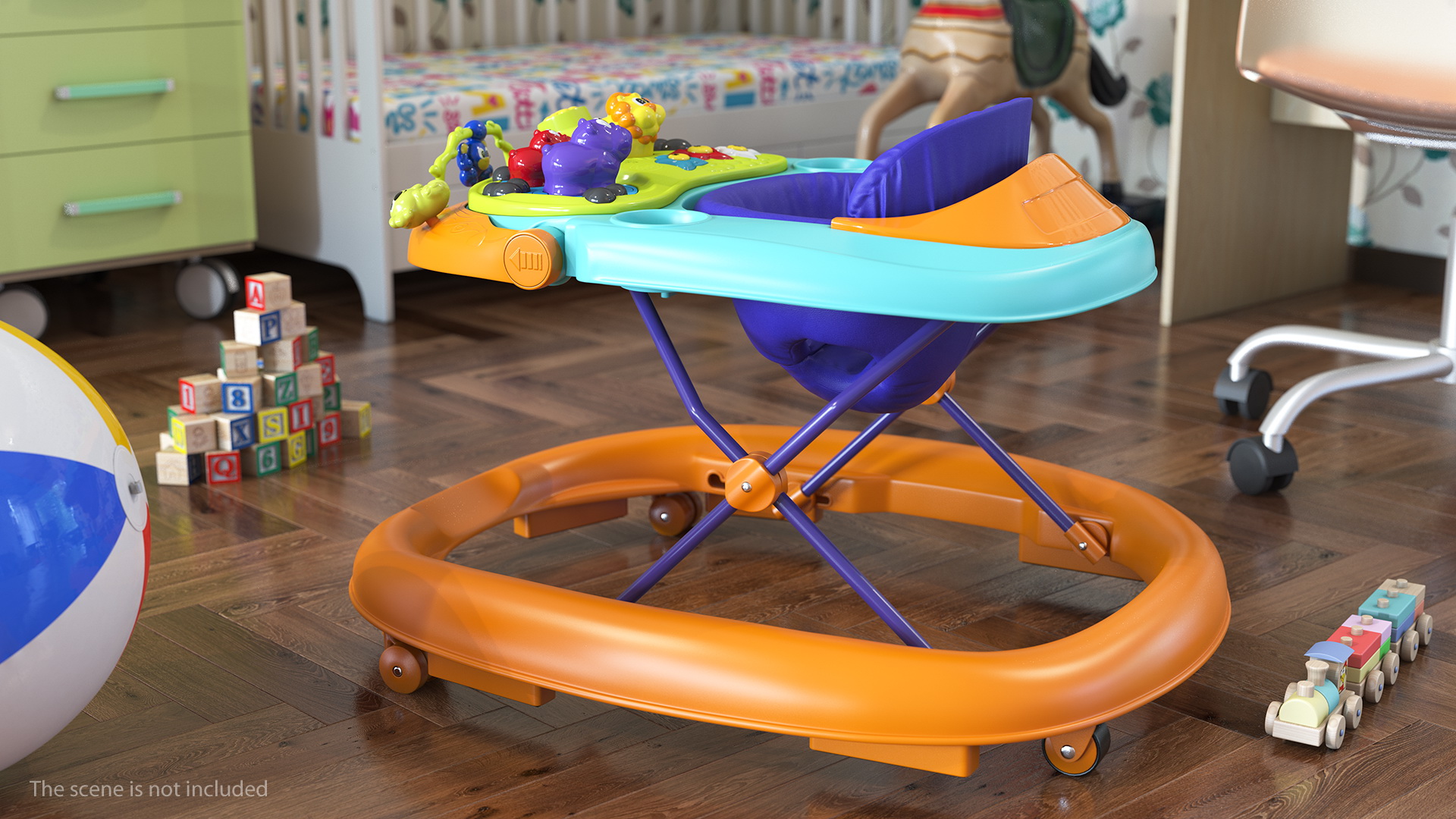 3D Chicco Walky Talky Baby Walker Green