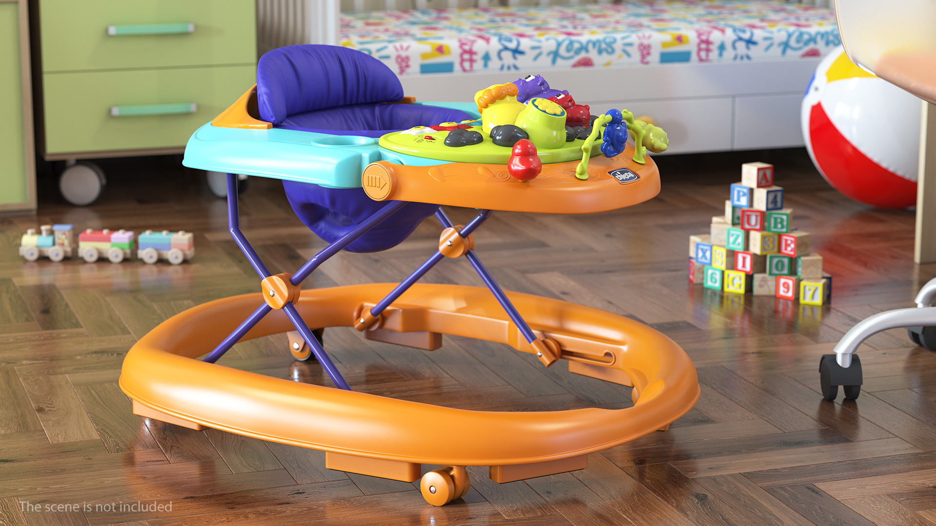 3D Chicco Walky Talky Baby Walker Green