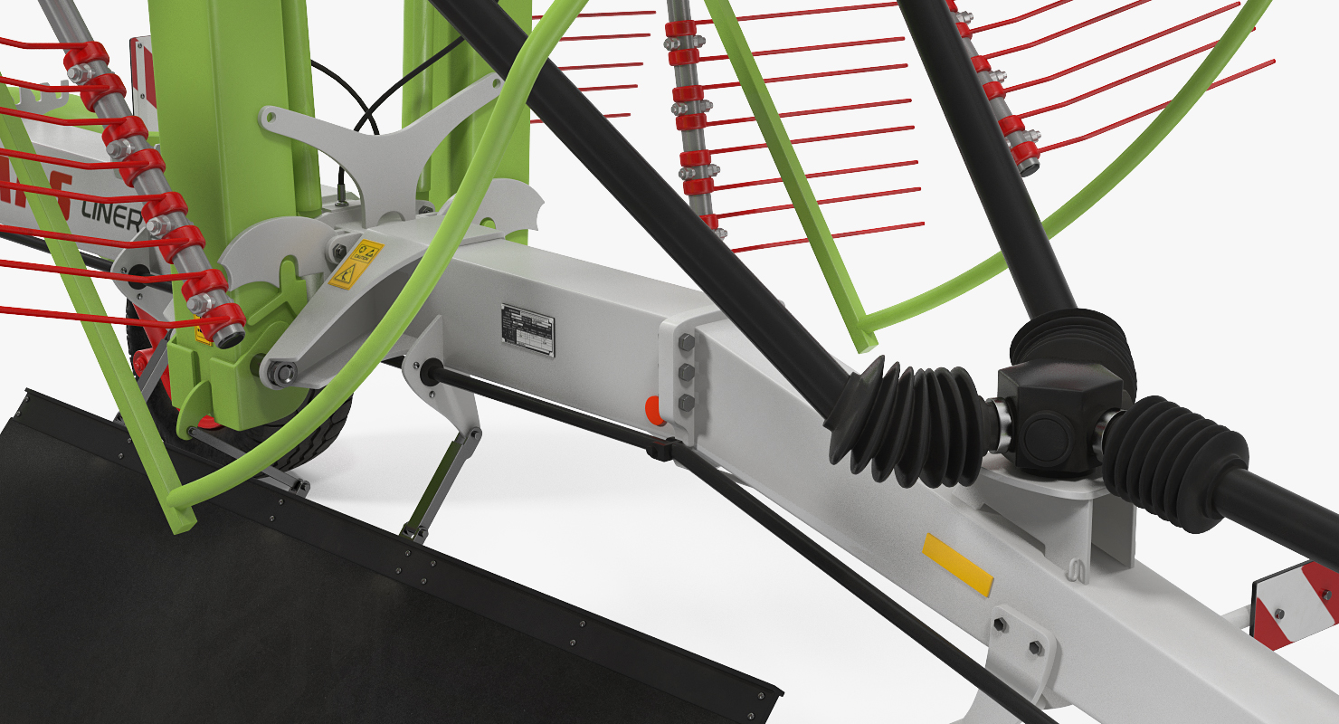3D Twin Rotor Hay Rake Claas Liner 2700 Parked model