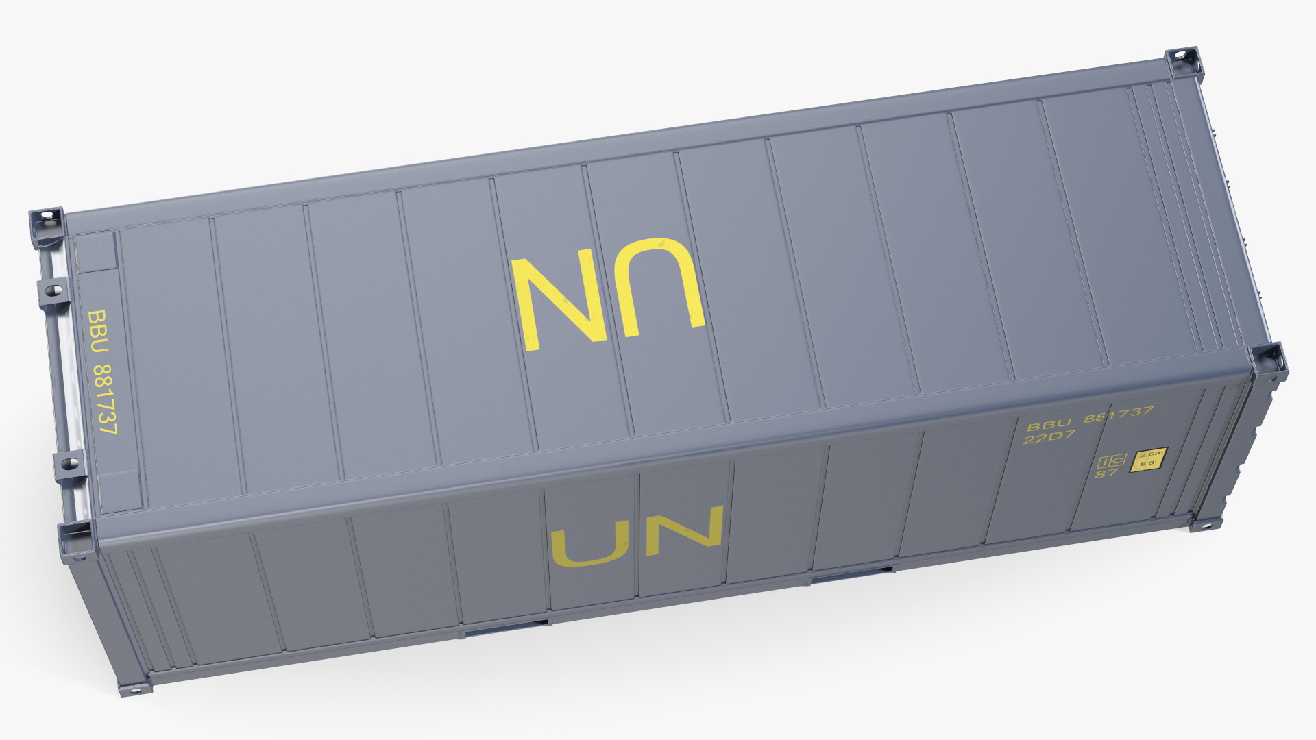 3D Refrigerated Shipping Container