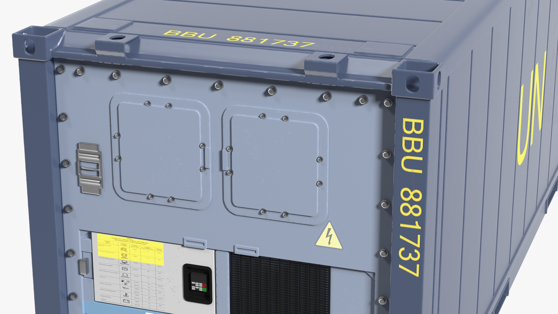 3D Refrigerated Shipping Container