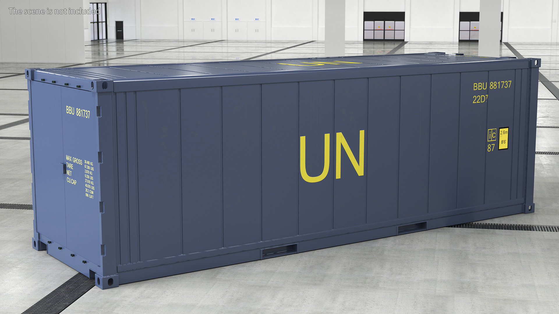 3D Refrigerated Shipping Container