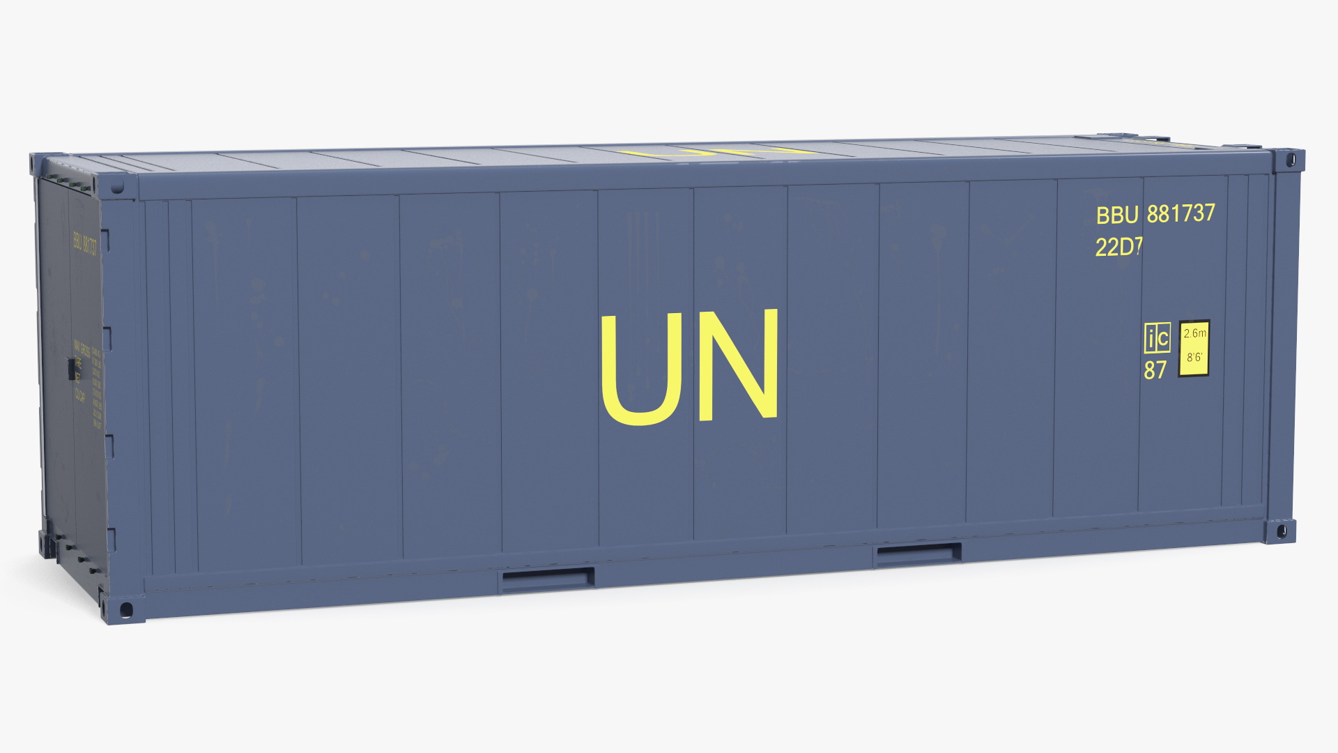 3D Refrigerated Shipping Container