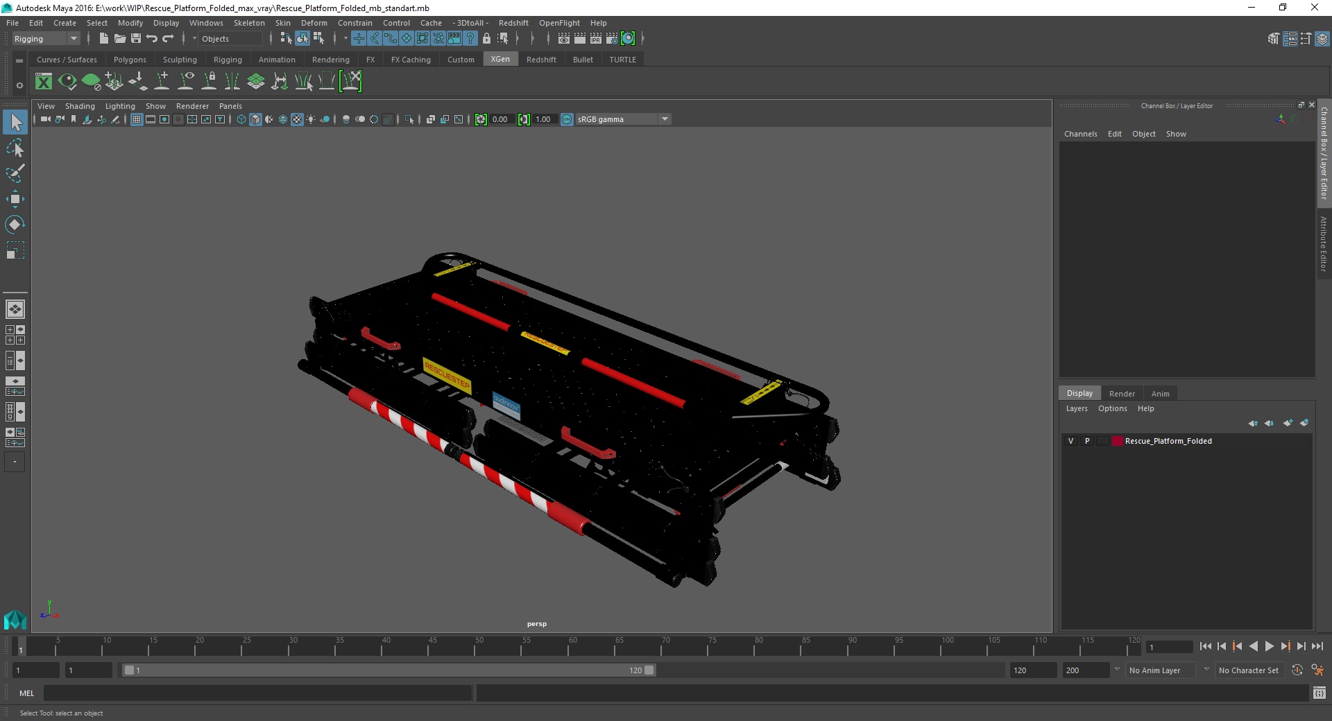 Rescue Platform Folded 3D