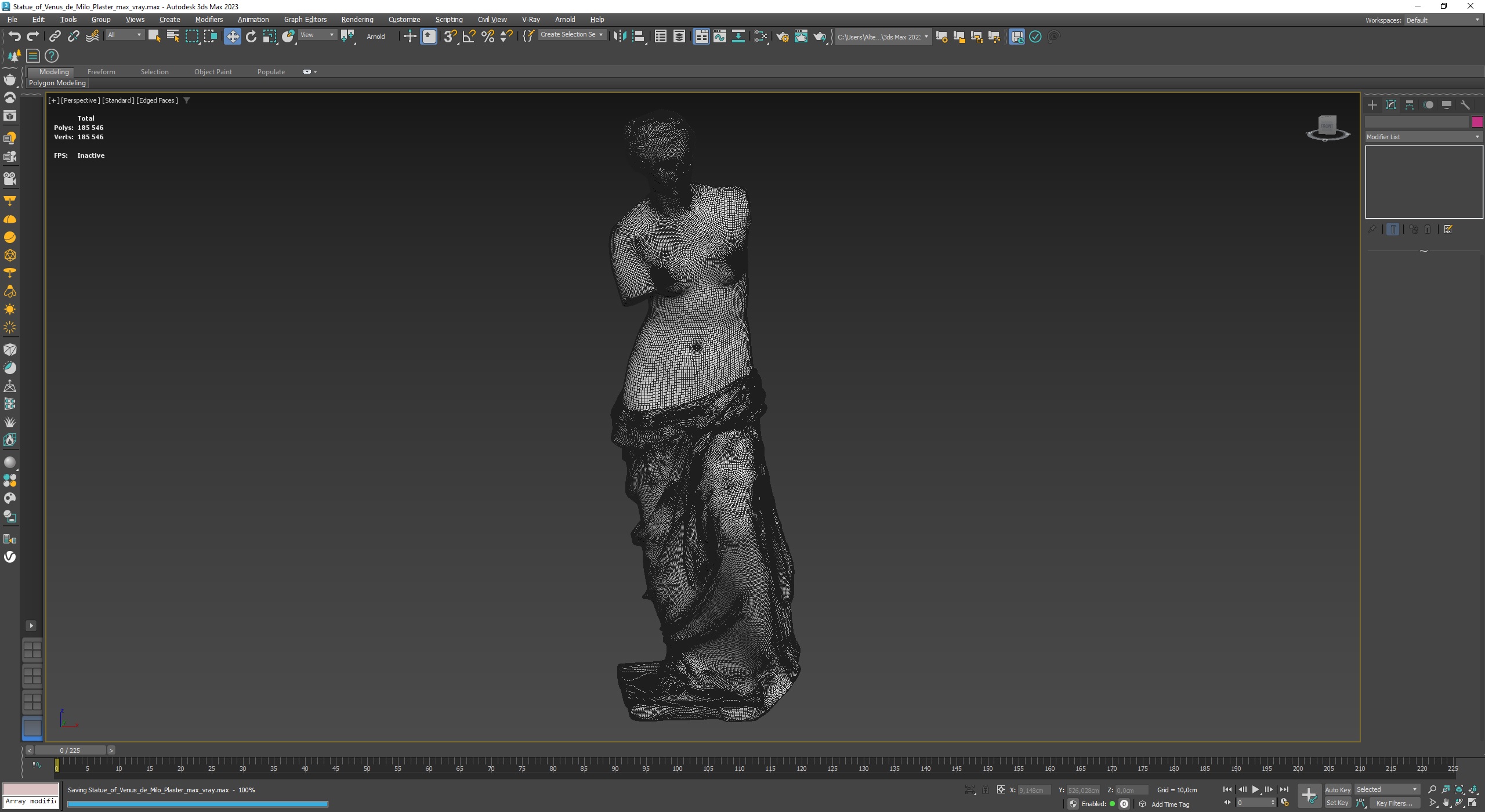 Statue of Venus de Milo Plaster for 3D Print 3D model