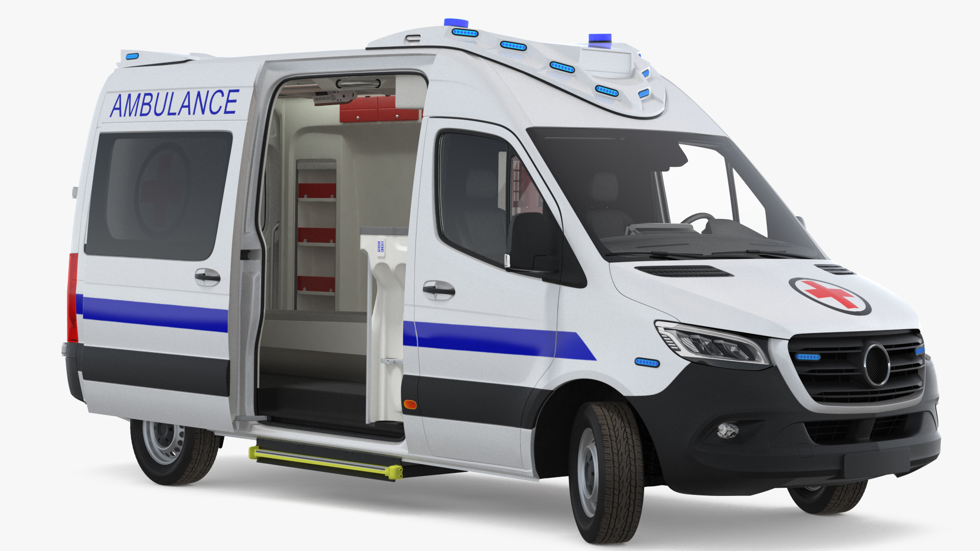 3D Ambulance Van Generic