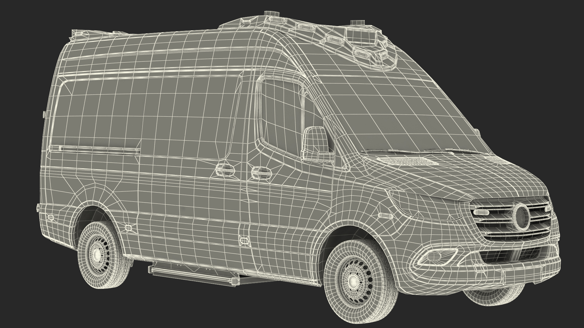 3D Ambulance Van Generic