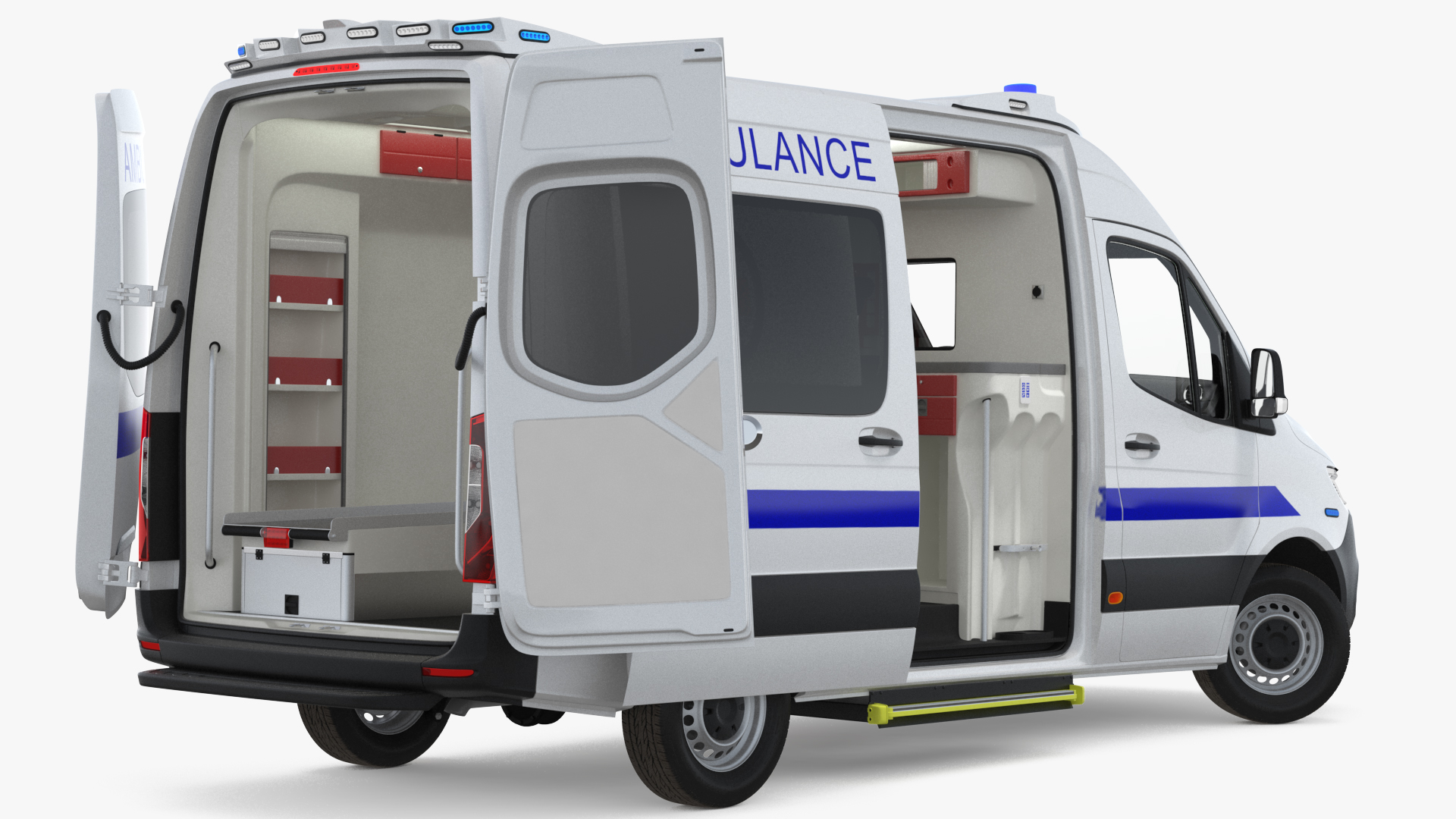 3D Ambulance Van Generic