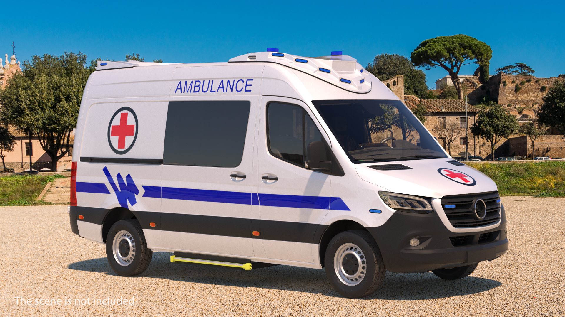 3D Ambulance Van Generic