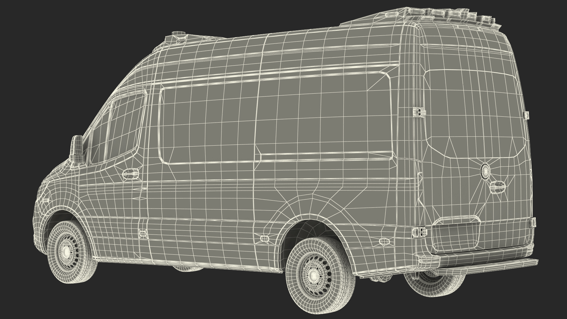3D Ambulance Van Generic