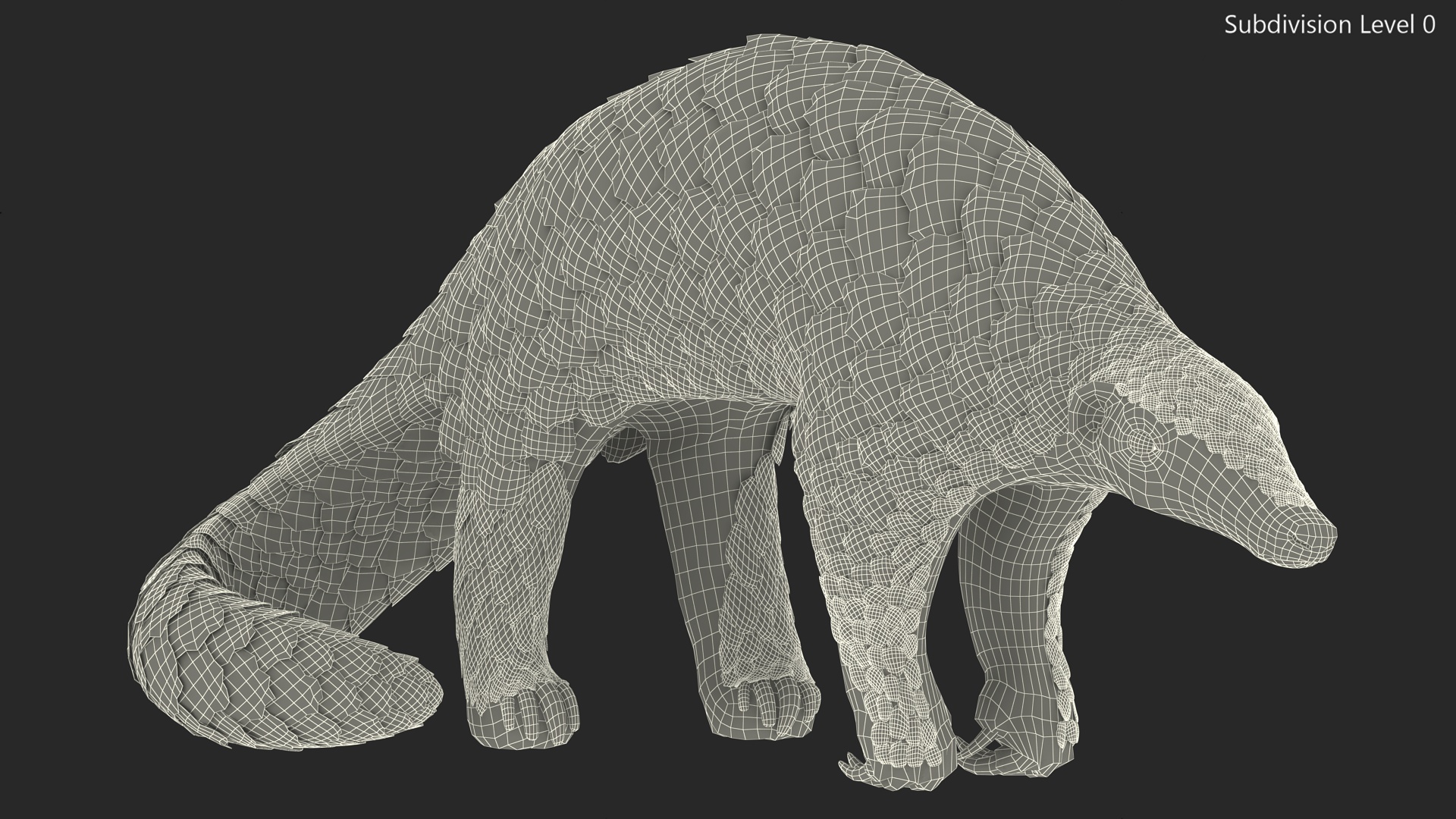 3D Realistic Pangolin model