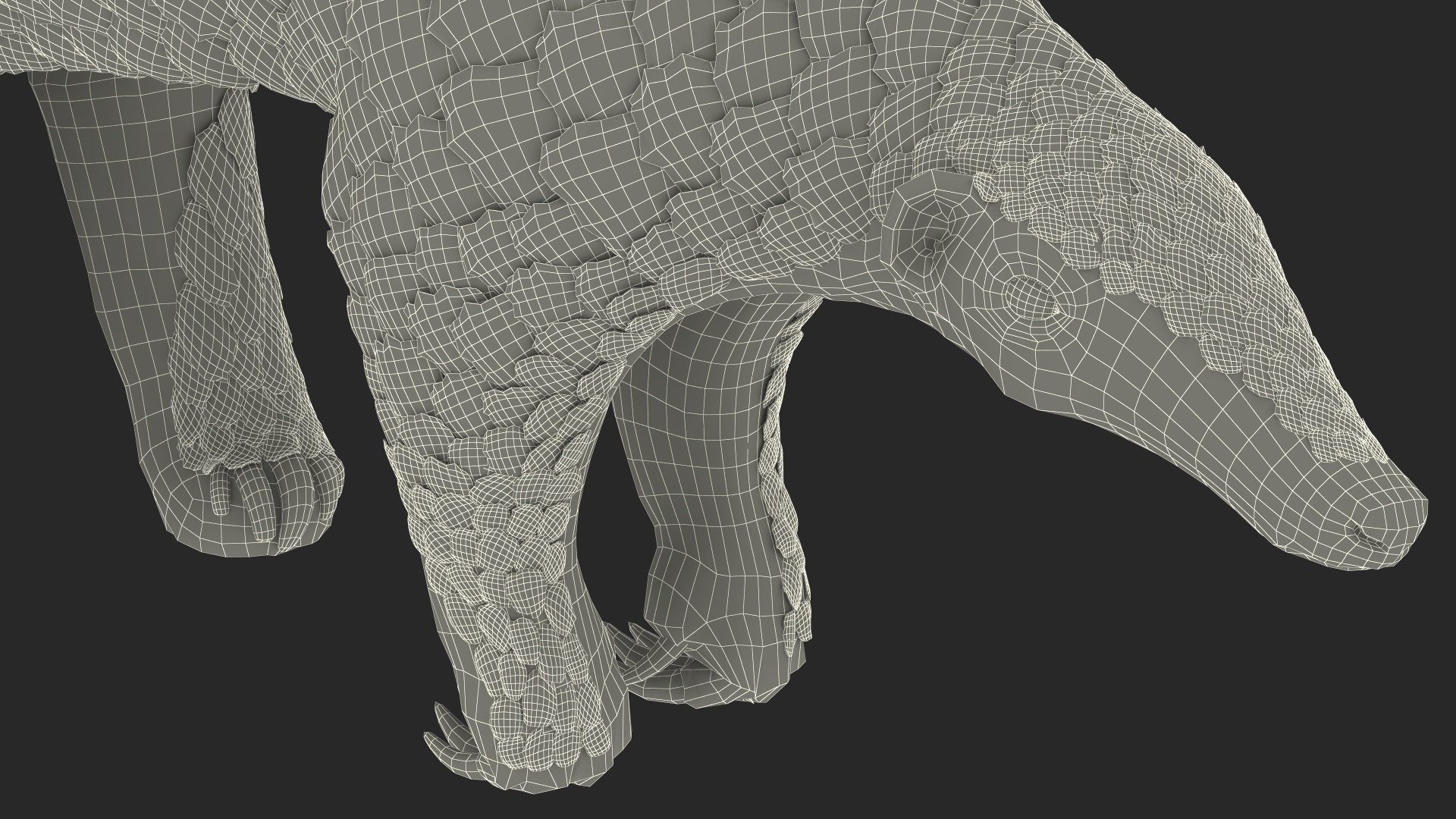 3D Realistic Pangolin model