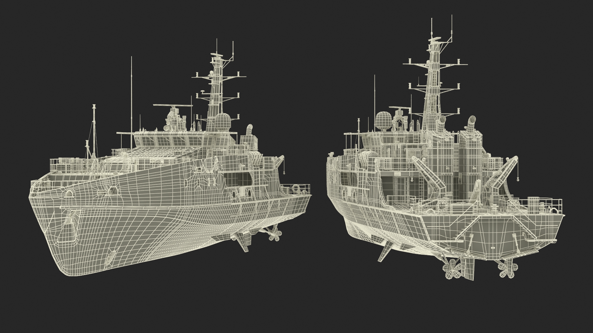 3D TTS Scarborough CG42 Coast Guard Rigged for Maya model