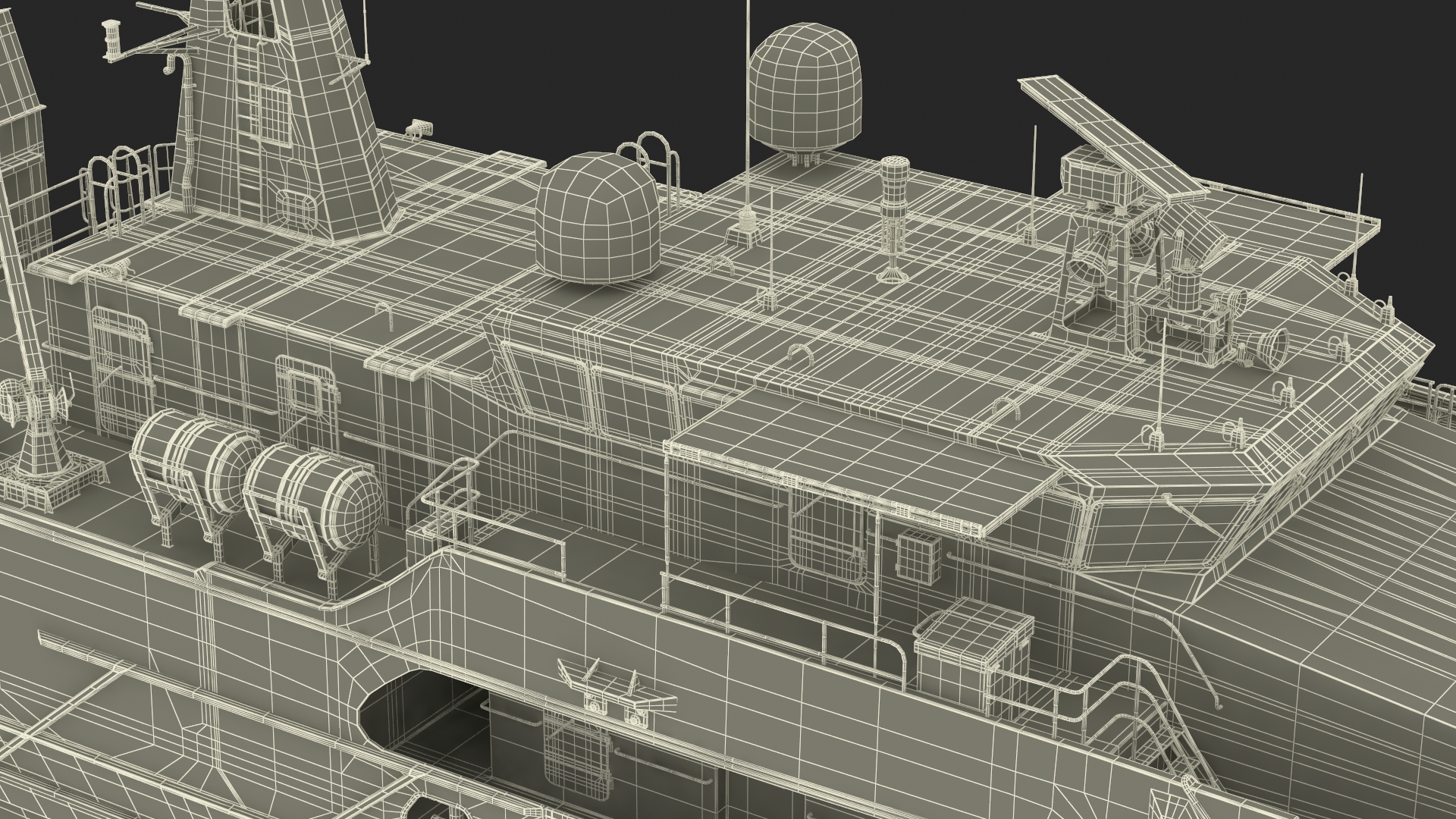 3D TTS Scarborough CG42 Coast Guard Rigged for Maya model