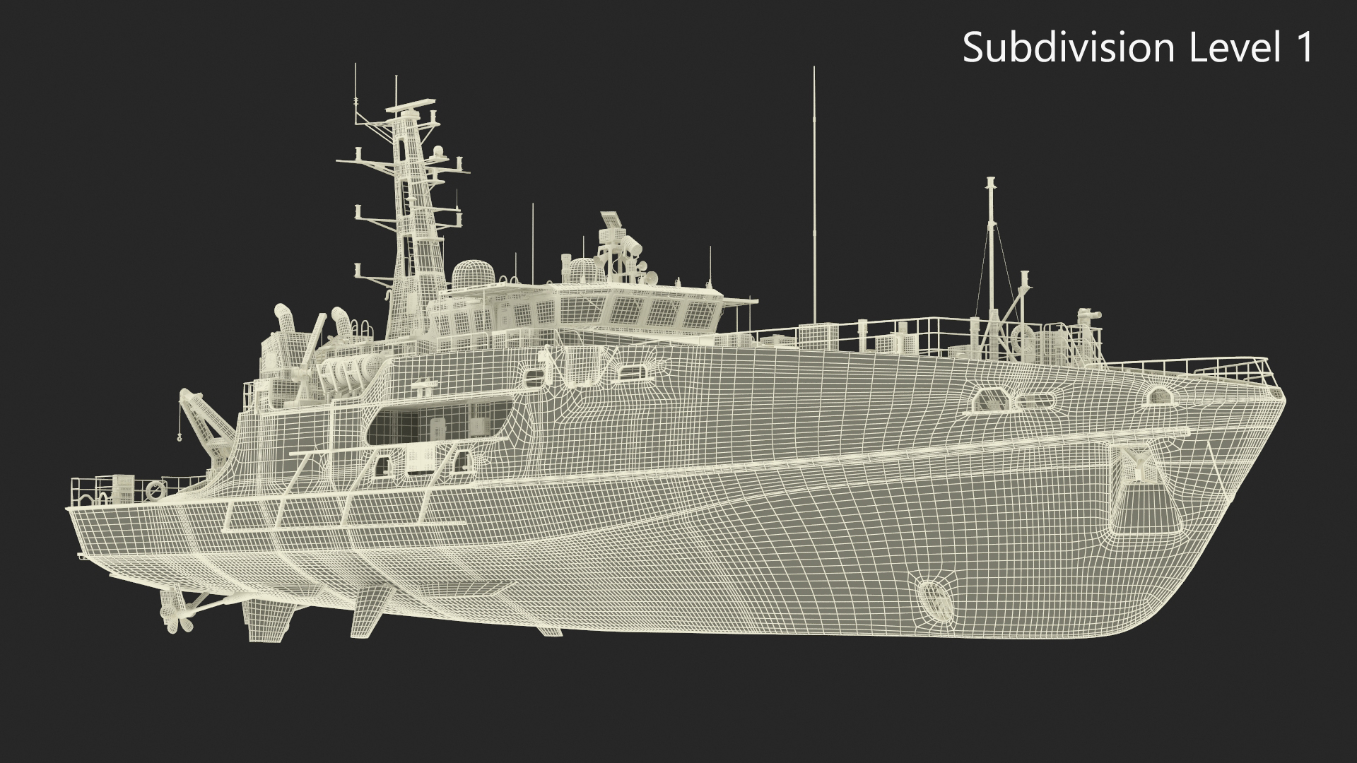 3D TTS Scarborough CG42 Coast Guard Rigged for Maya model