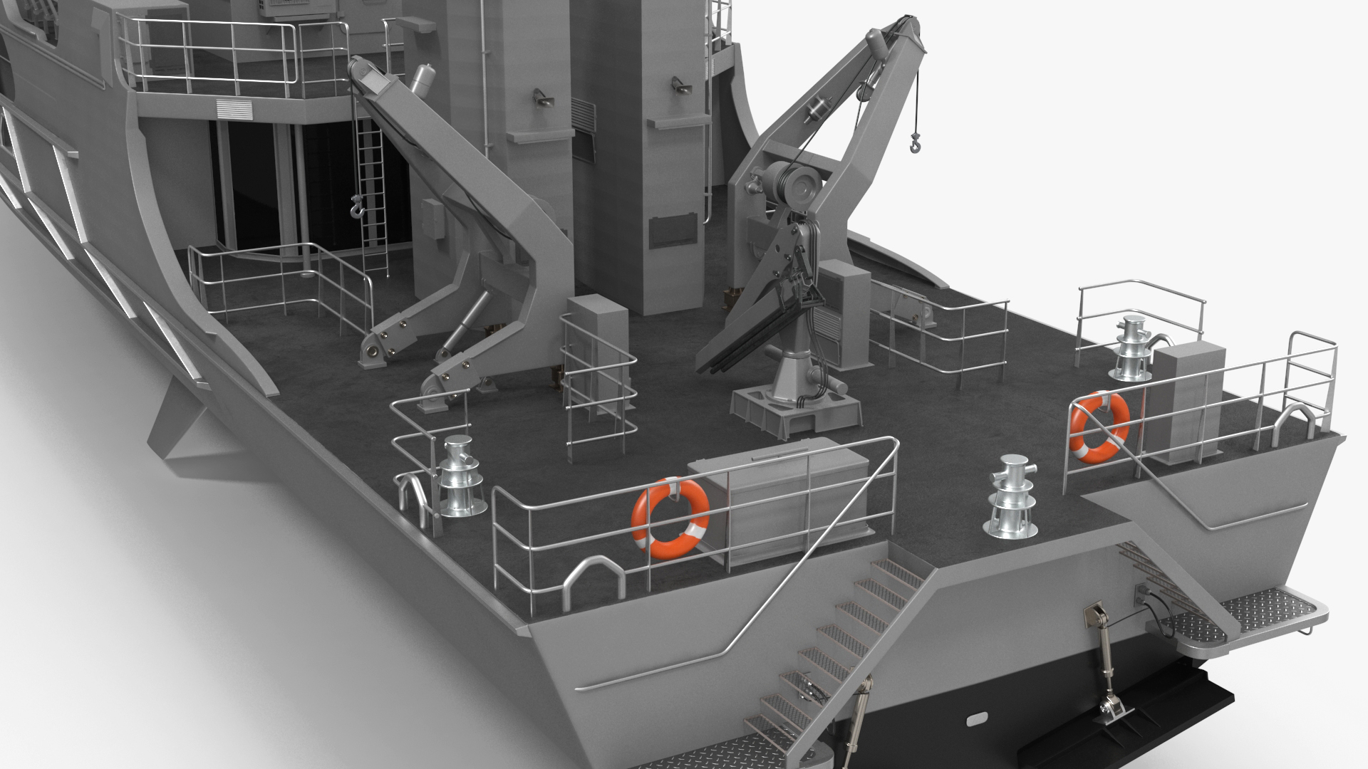 3D TTS Scarborough CG42 Coast Guard Rigged for Maya model