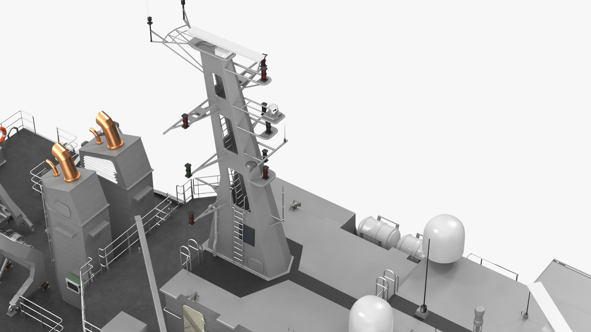 3D TTS Scarborough CG42 Coast Guard Rigged for Maya model