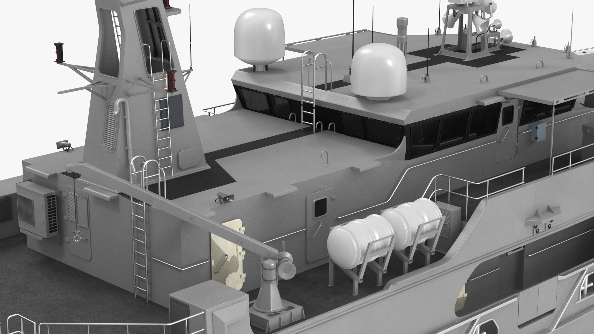 3D TTS Scarborough CG42 Coast Guard Rigged for Maya model