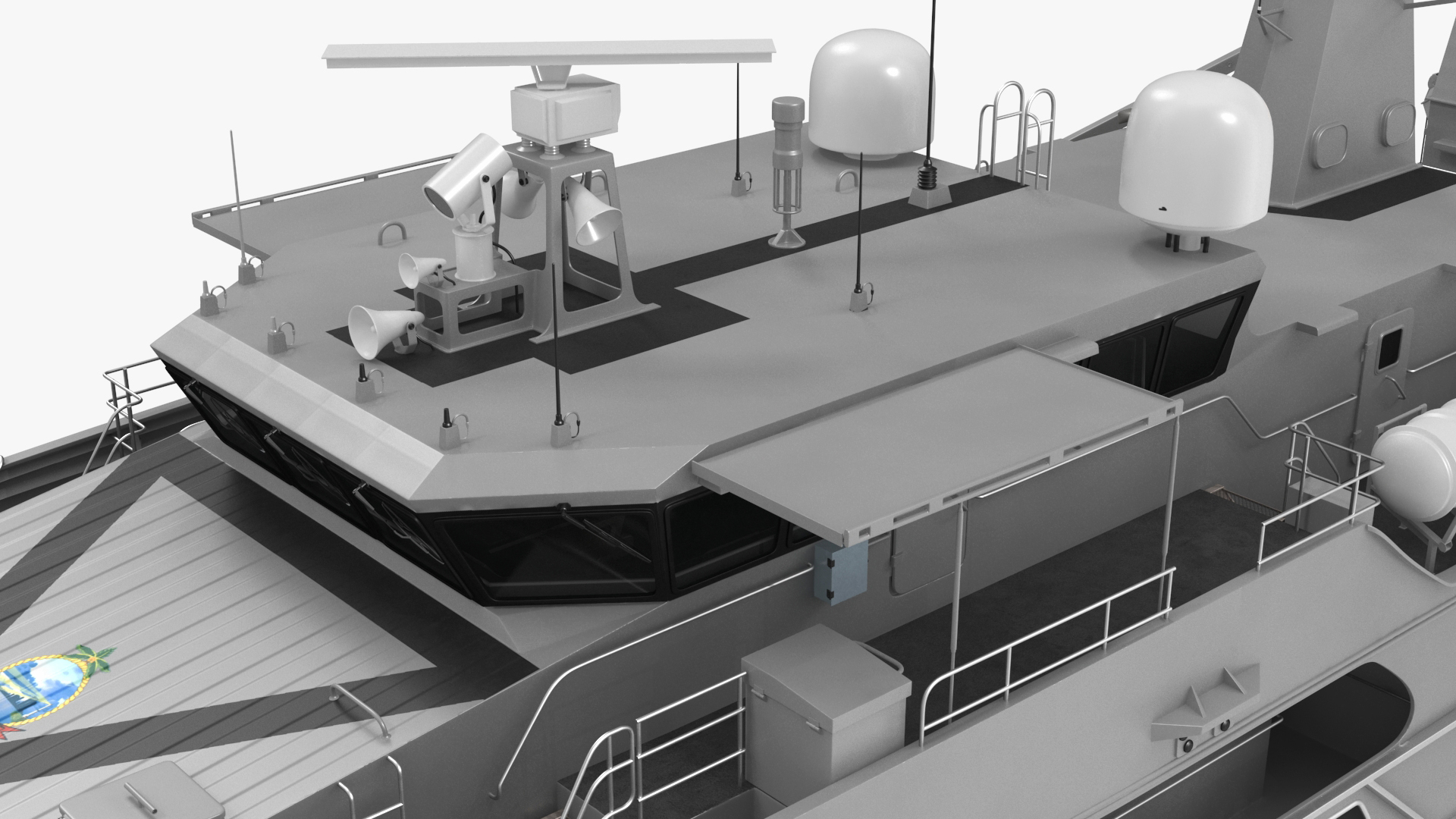 3D TTS Scarborough CG42 Coast Guard Rigged for Maya model