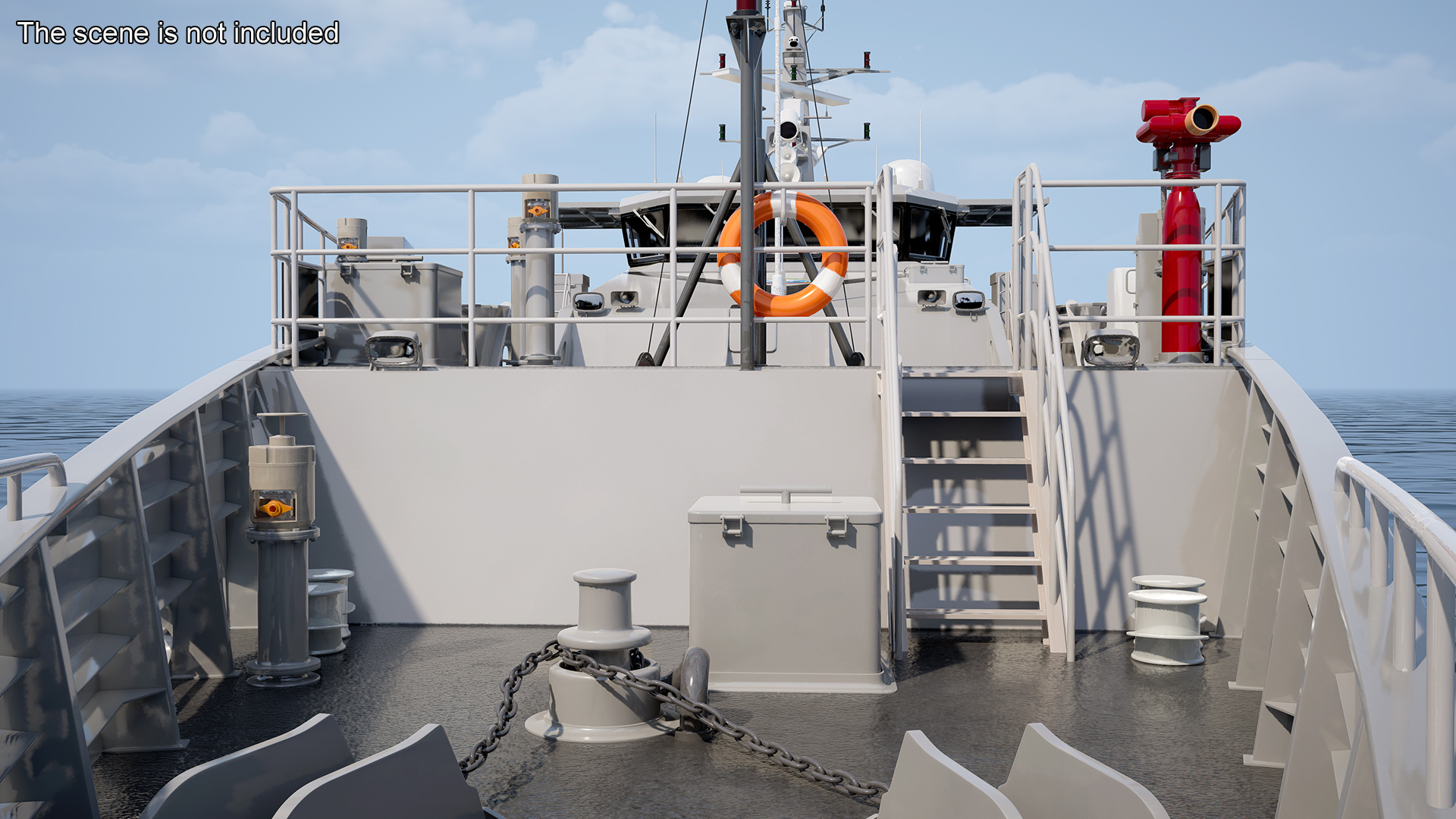 3D TTS Scarborough CG42 Coast Guard Rigged for Maya model