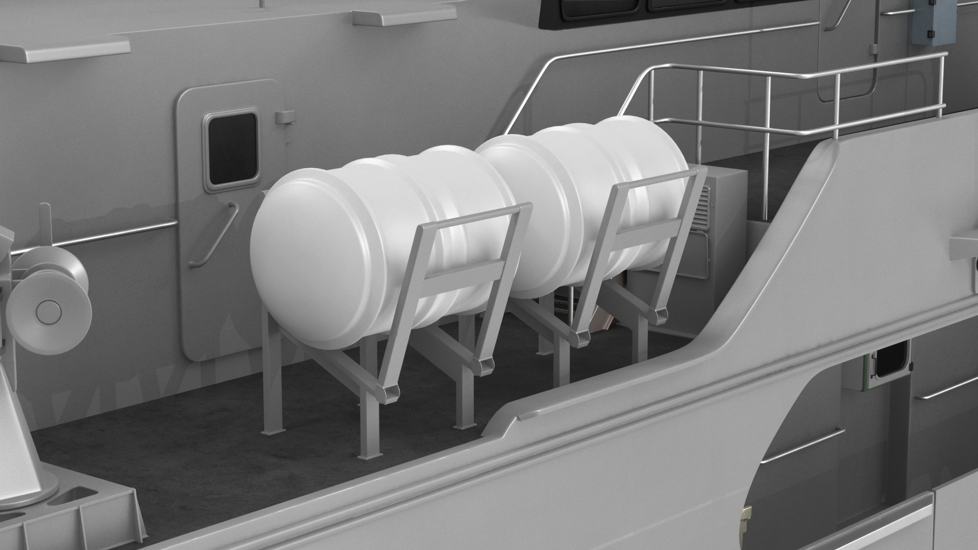 3D TTS Scarborough CG42 Coast Guard Rigged for Maya model