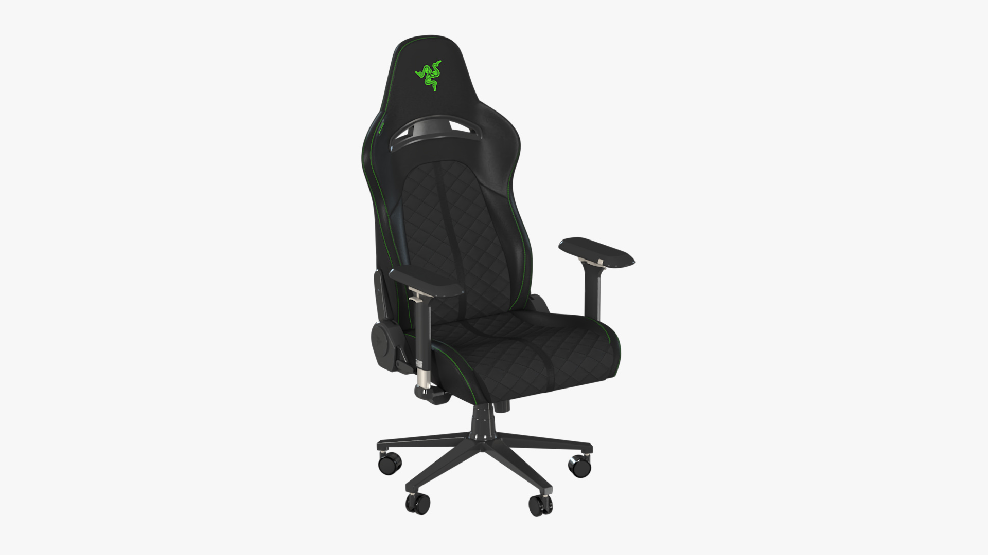 Modern Gamer Table with Computer 3D