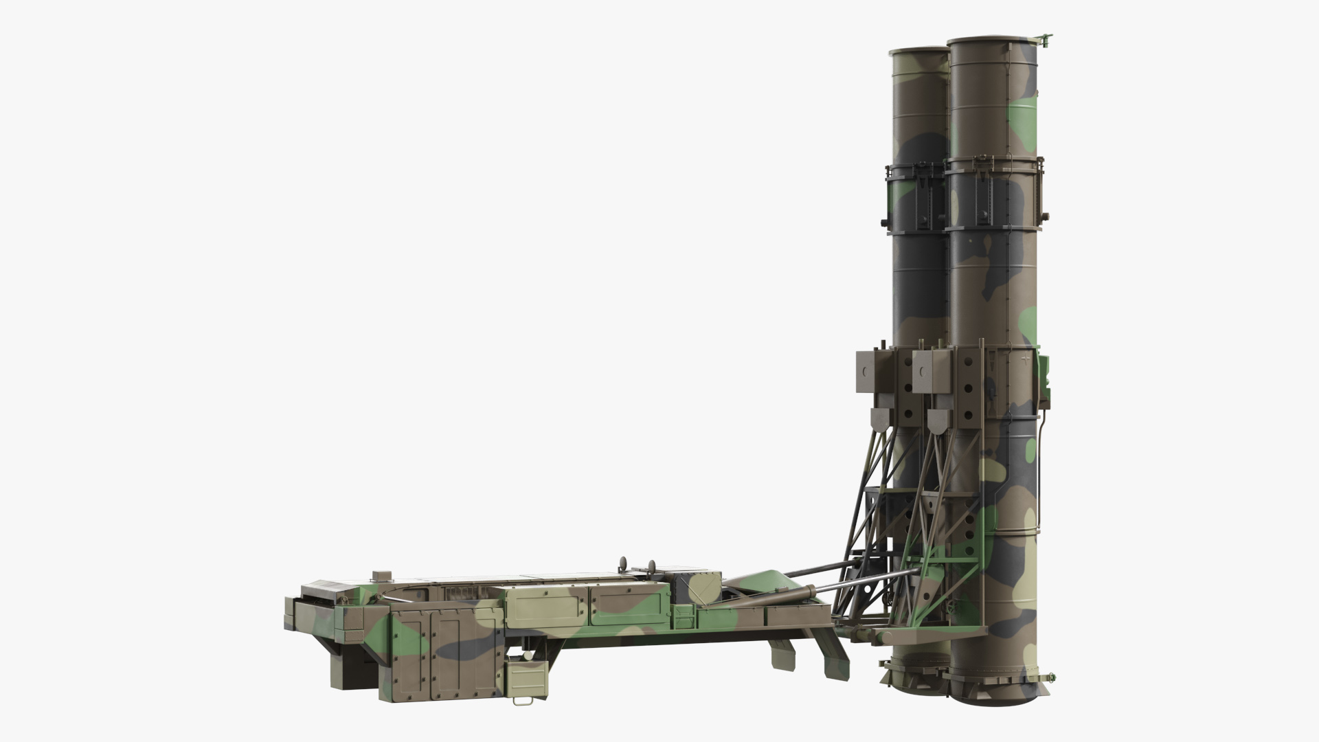 Air Defense Launcher Unit with Radar Mast Rigged, view 6